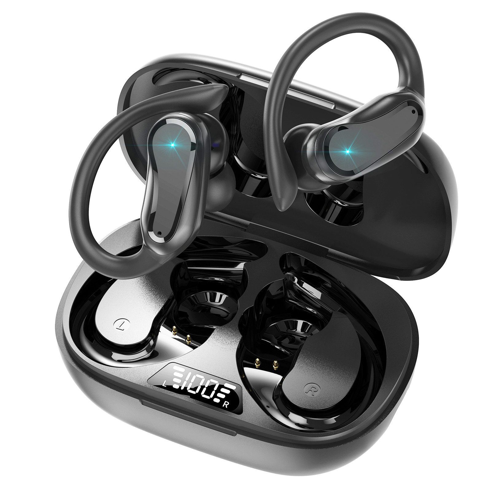 SANAG Bluetooth Kopfhörer Version 5.3, HD-Mikrofon Headphones, 48H Wireless In-Ear-Kopfhörer (11mm Treiber Wireless Headphones, Bluetooth Sport On-Ear-Kopfhörer)