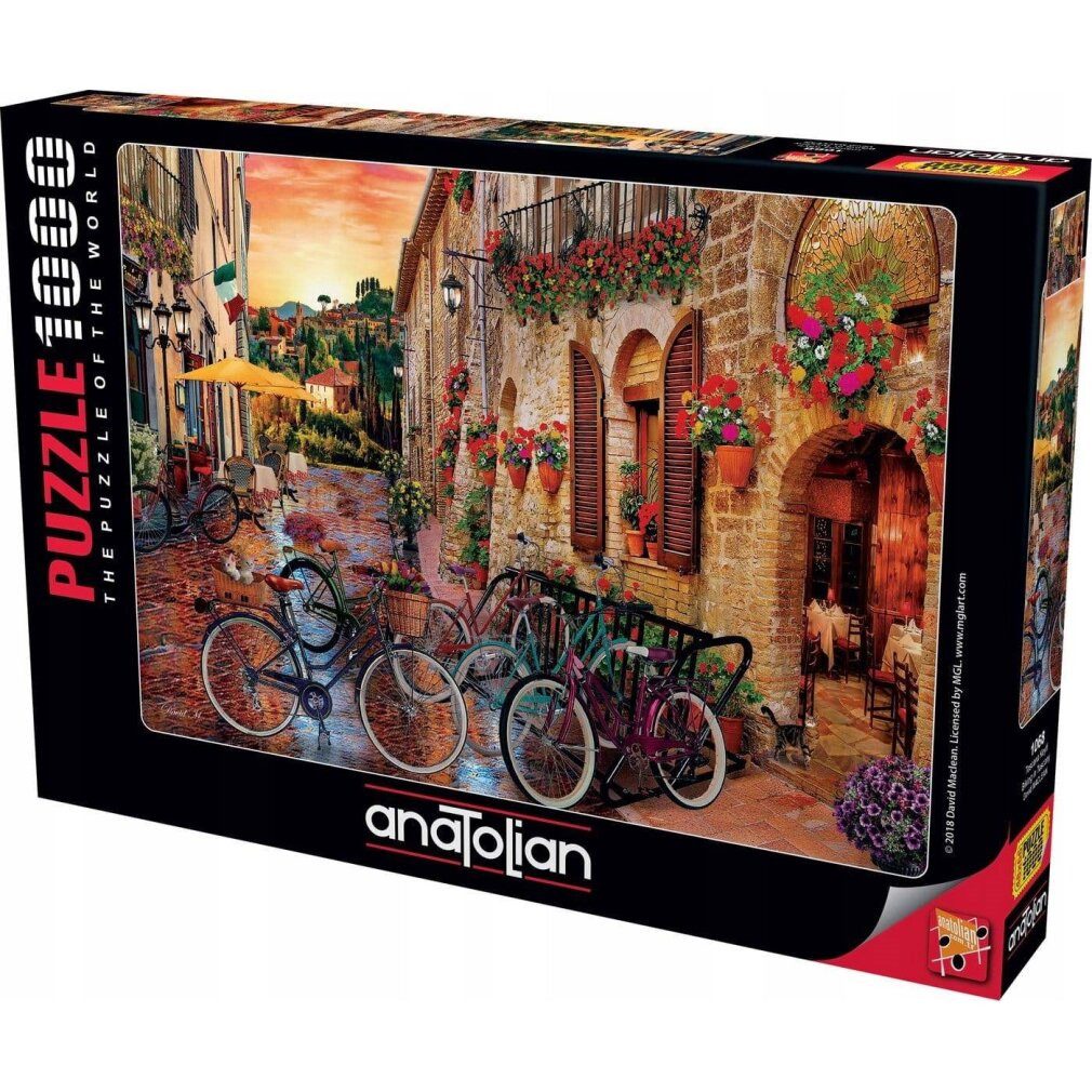 ANATOLIAN Puzzle ANATOLISCHES Puzzle Radfahren in der Toskana 1000 Teile, Puzzleteile