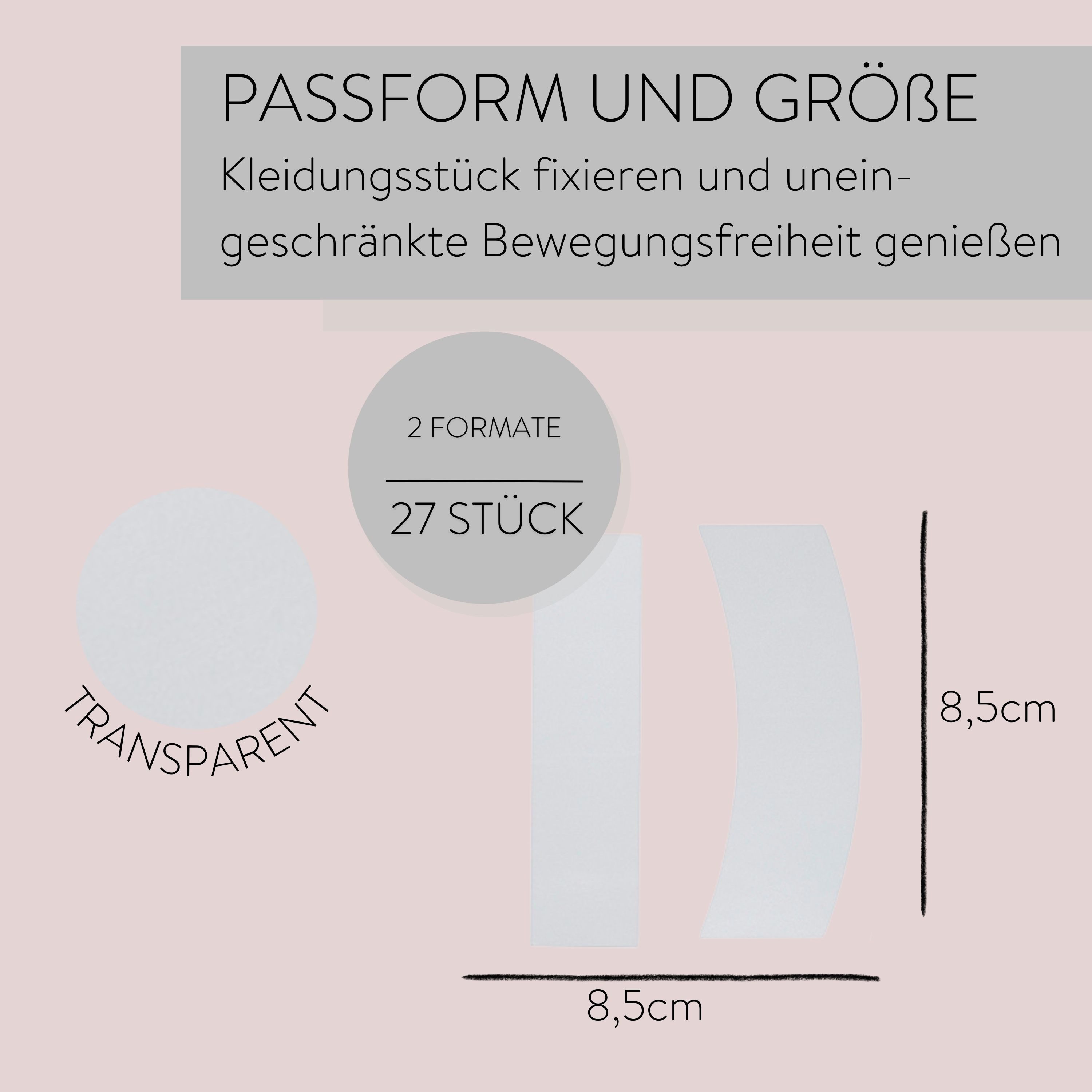 PARSA Beauty Set: Push-up-BH Lifestyle Fashion Tape, doppelseitiges Klebeband f?r perfekten Sitz
