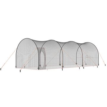 VEVOR Schutznetz 10 x 3,6 x 3 m, Baseballkäfig-Netz Schlagen und Aufstellen Schlagkäfig