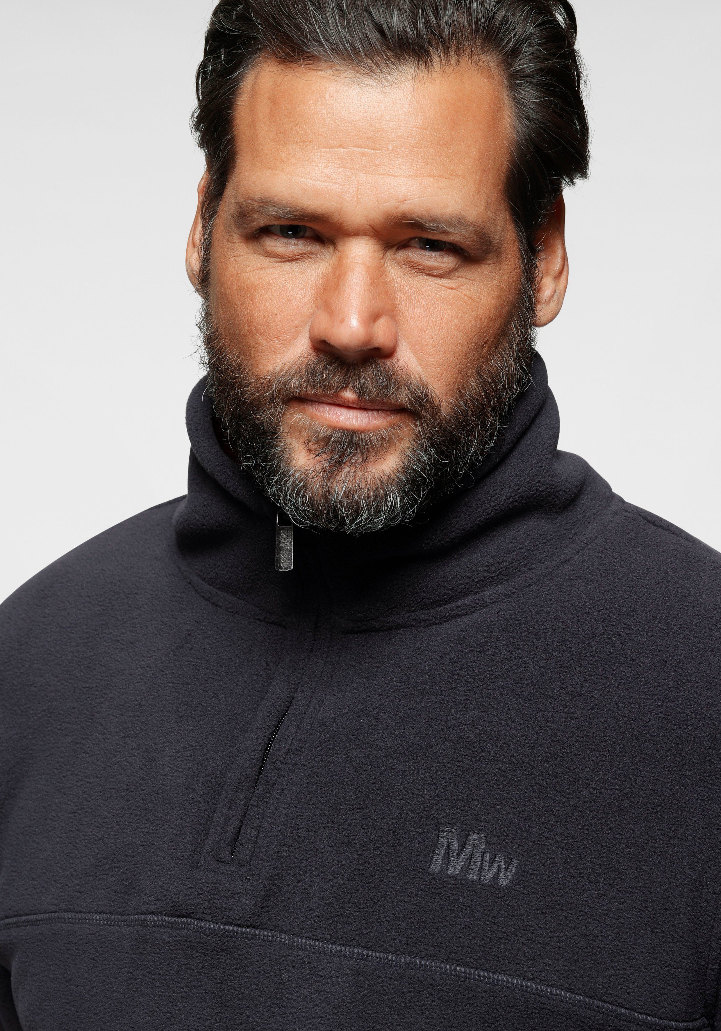Man's World Fleecepullover für die Übergangszeit aus Fleece, schnelltrocknend