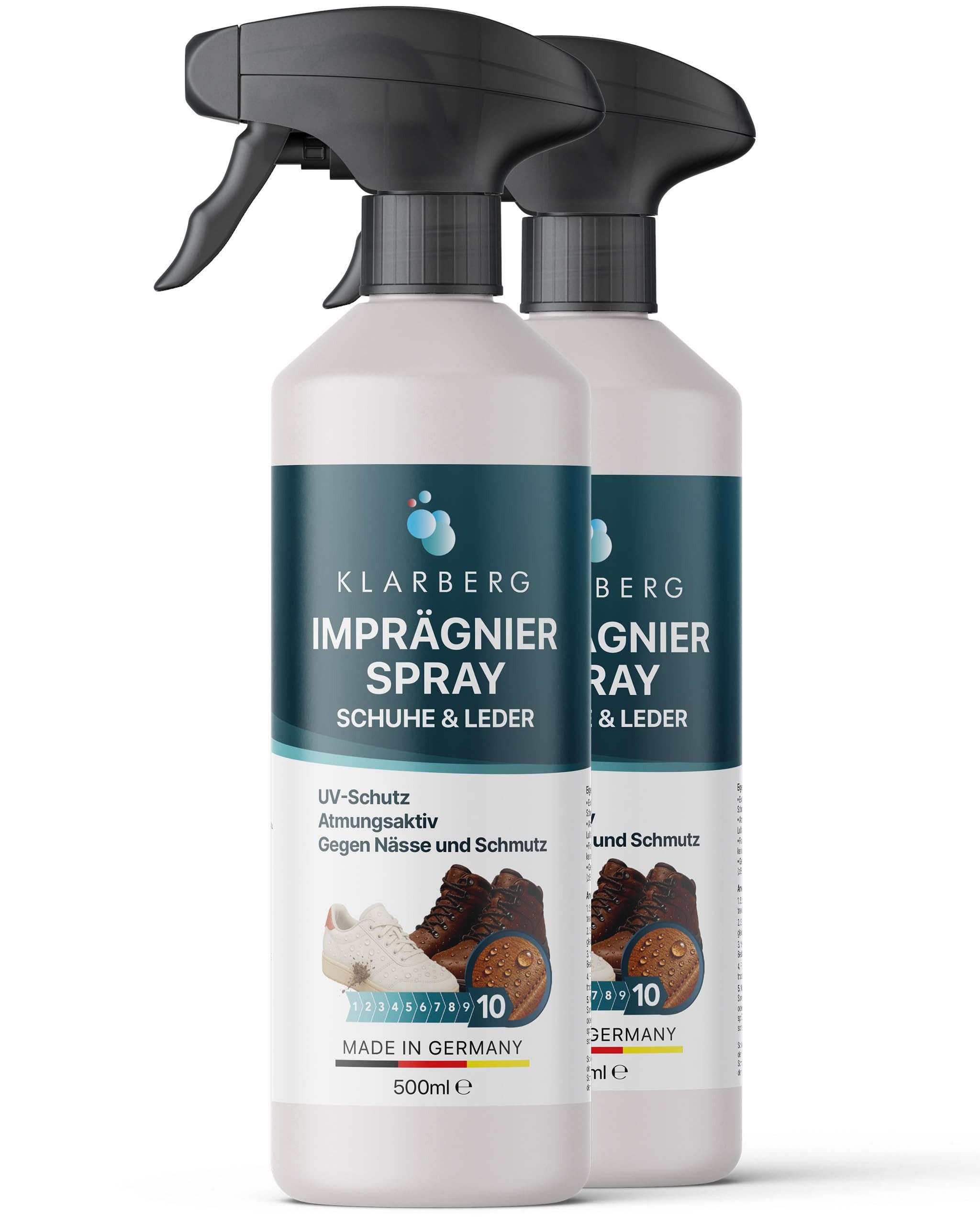 Klarberg Imprägnierung für Schuhe & Leder Schuh-Imprägnierspray (2 St)