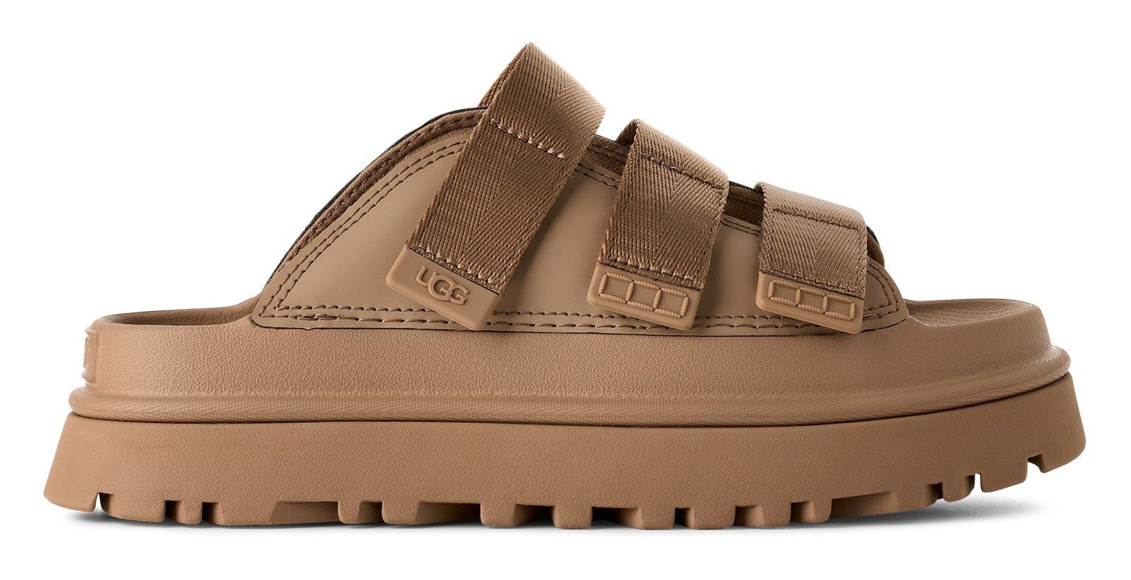 UGG GOLDENGLOW SLIDE Pantolette, Plateauschuh, Sandale, Flats mit Fußbett günstig online kaufen
