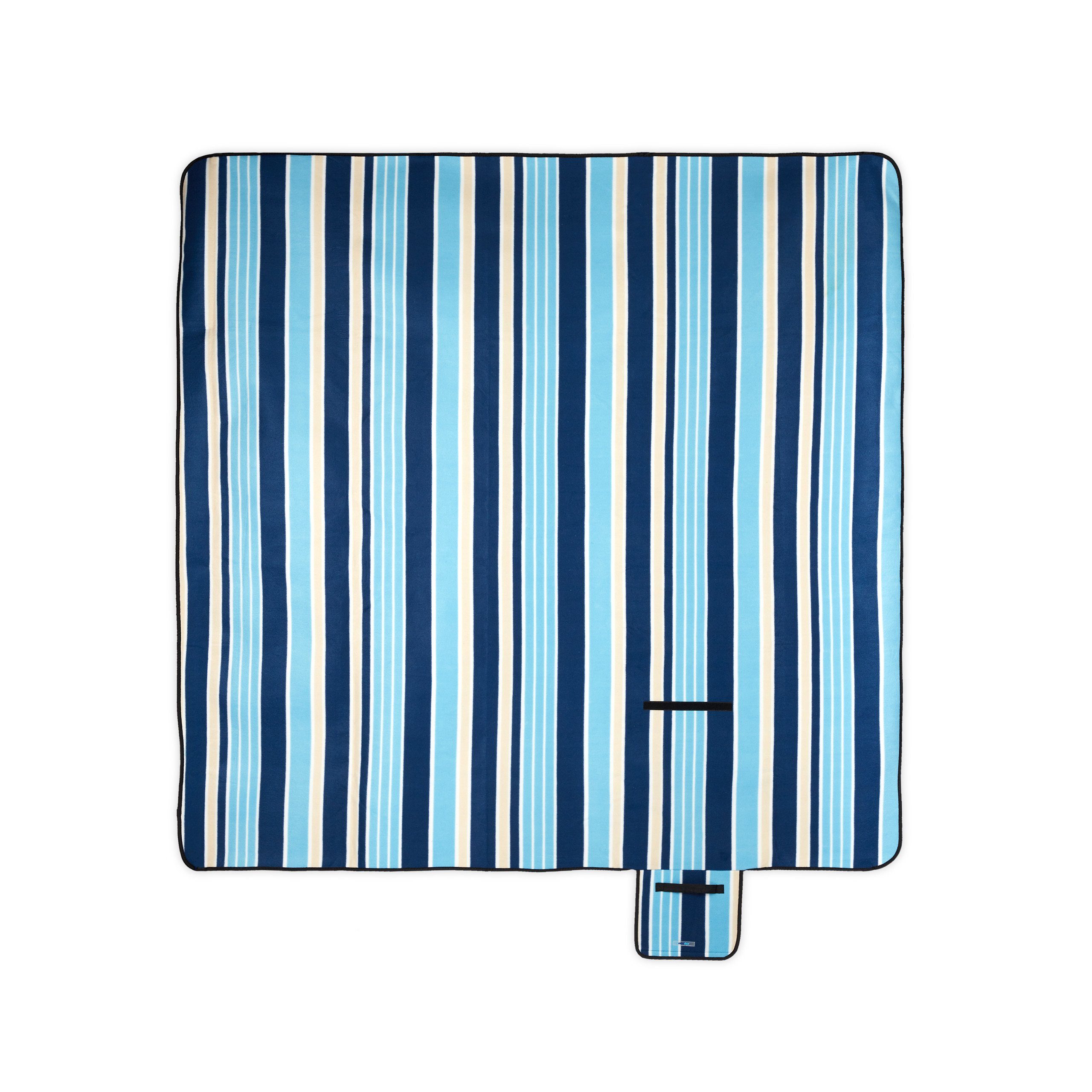 Picknickdecke Picknickdecke blau-weiße Streifen, relaxdays