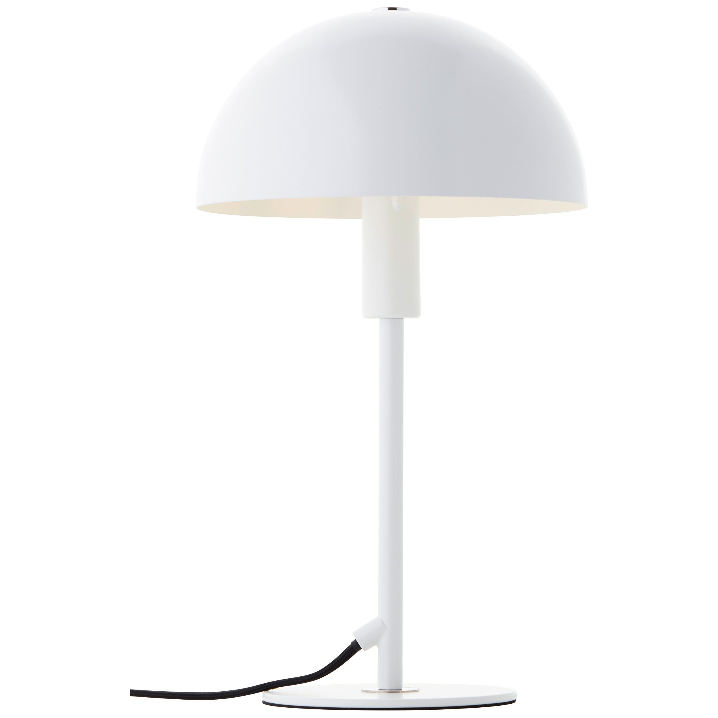 Lightbox Pilz-Tischleuchte, Höhe, Tischleuchte, E14, Leuchtmittel, cm Metall, weiß/silberfarben ohne 36