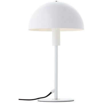 Lightbox Tischleuchte, ohne Leuchtmittel, Pilz-Tischleuchte, 36 cm Höhe, E14, Metall, weiß/silberfarben