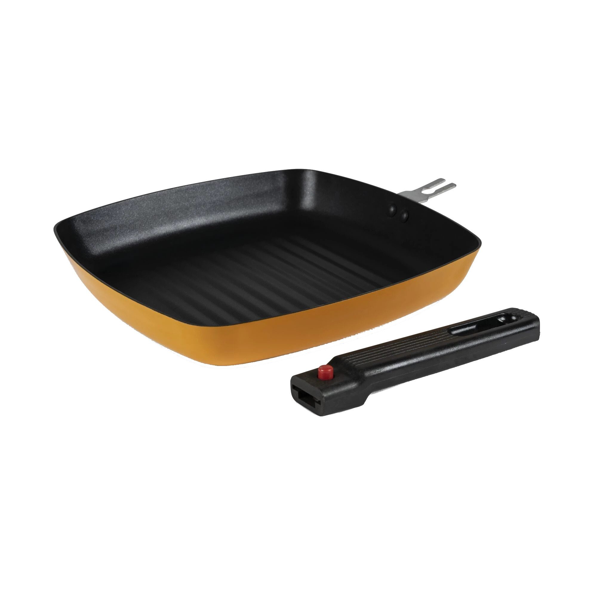 Kampa Dometic Bratpfanne Square Frying Pan, Edelstahl, abnehmbarer Griff