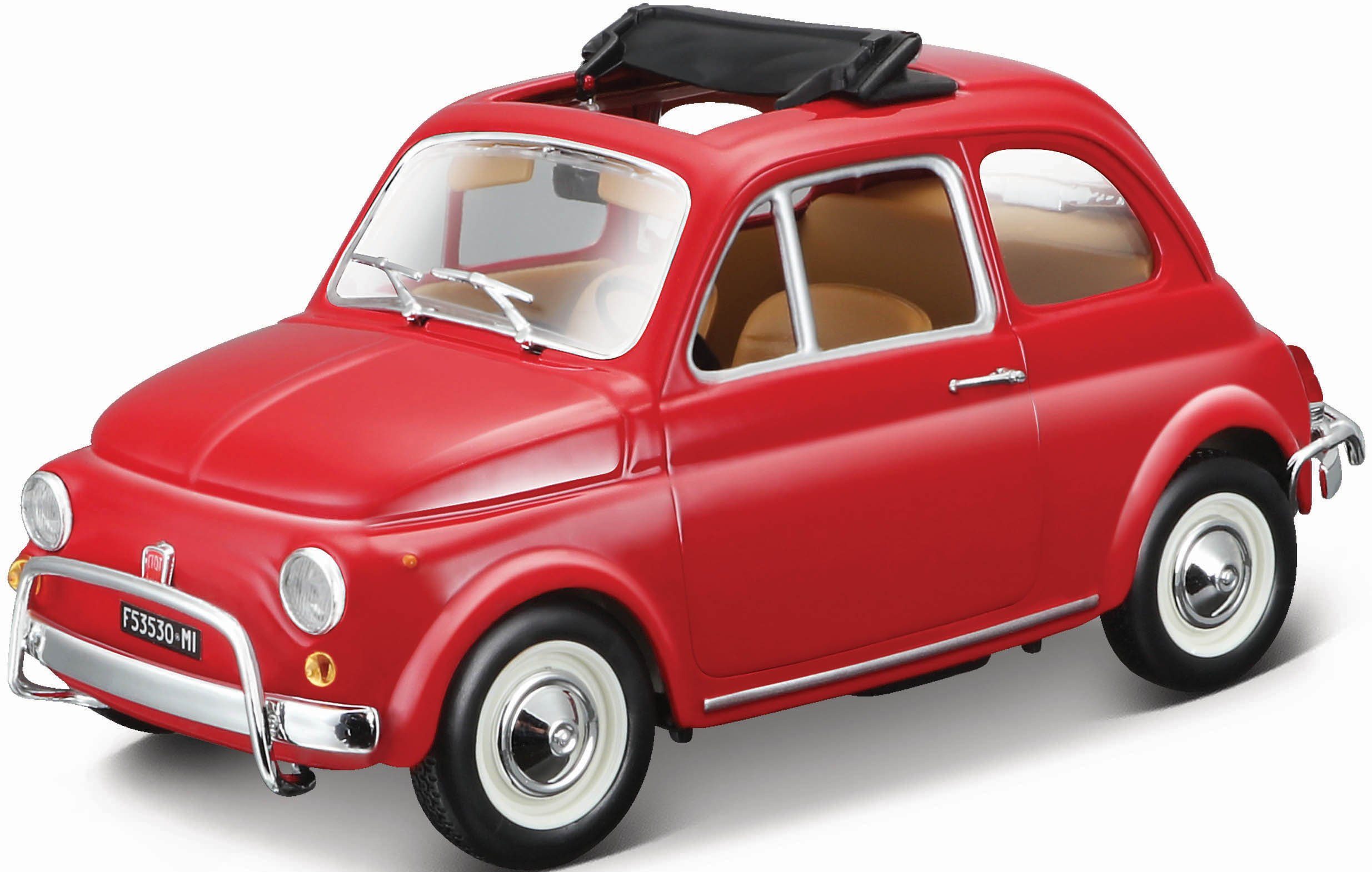 Bburago Sammlerauto Fiat 500L (1968), Maßstab 1:24