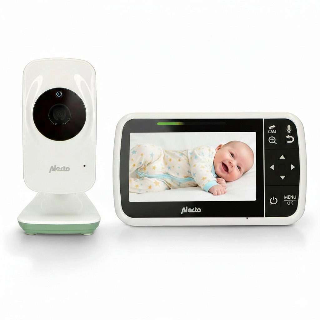 Alecto Video-Babyphone DVM149GN, 1-tlg., Videoüberwachung, Talkback-Funktion, Full-Eco-Modus