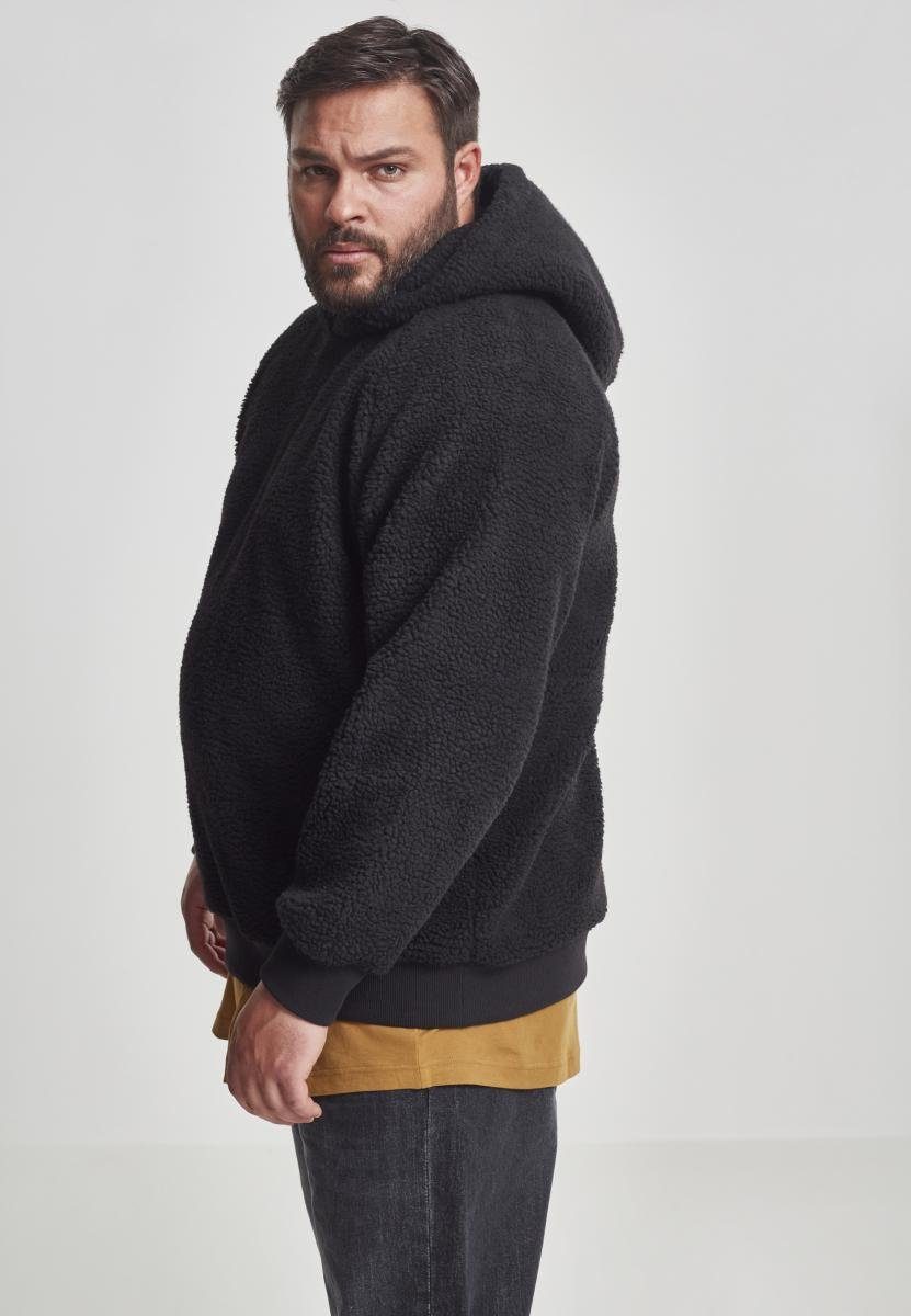 (1-tlg) Herren black Sherpa Hoody URBAN CLASSICS Sweater