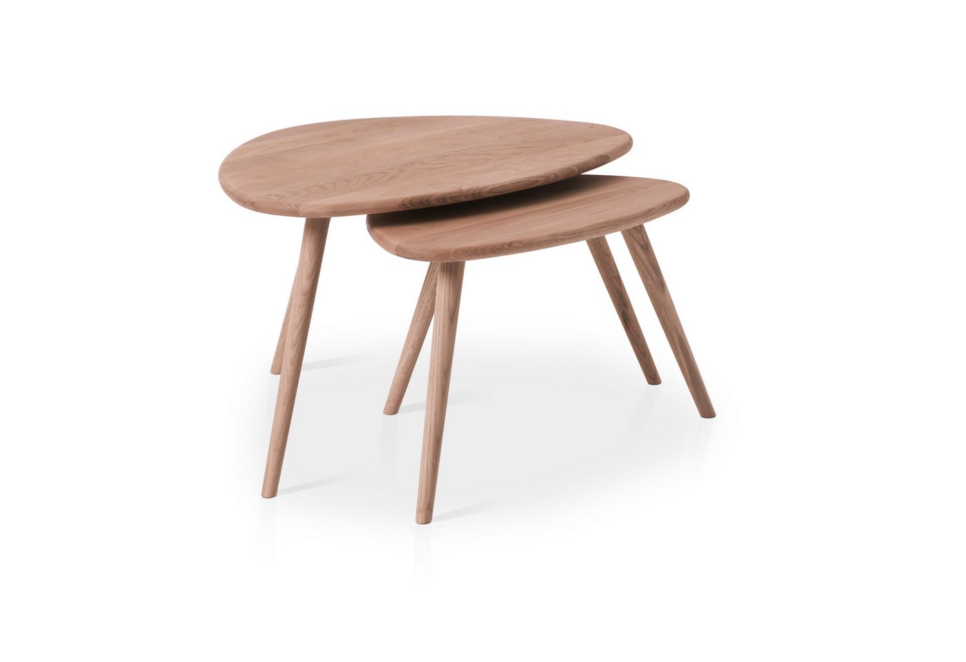 TaBoLe Möbel Couchtisch Vigo (1er Set, 2er Set, 3er Set), Couchtische Set oder einzeln erhältlich, Kernbuche oder Eiche massiv