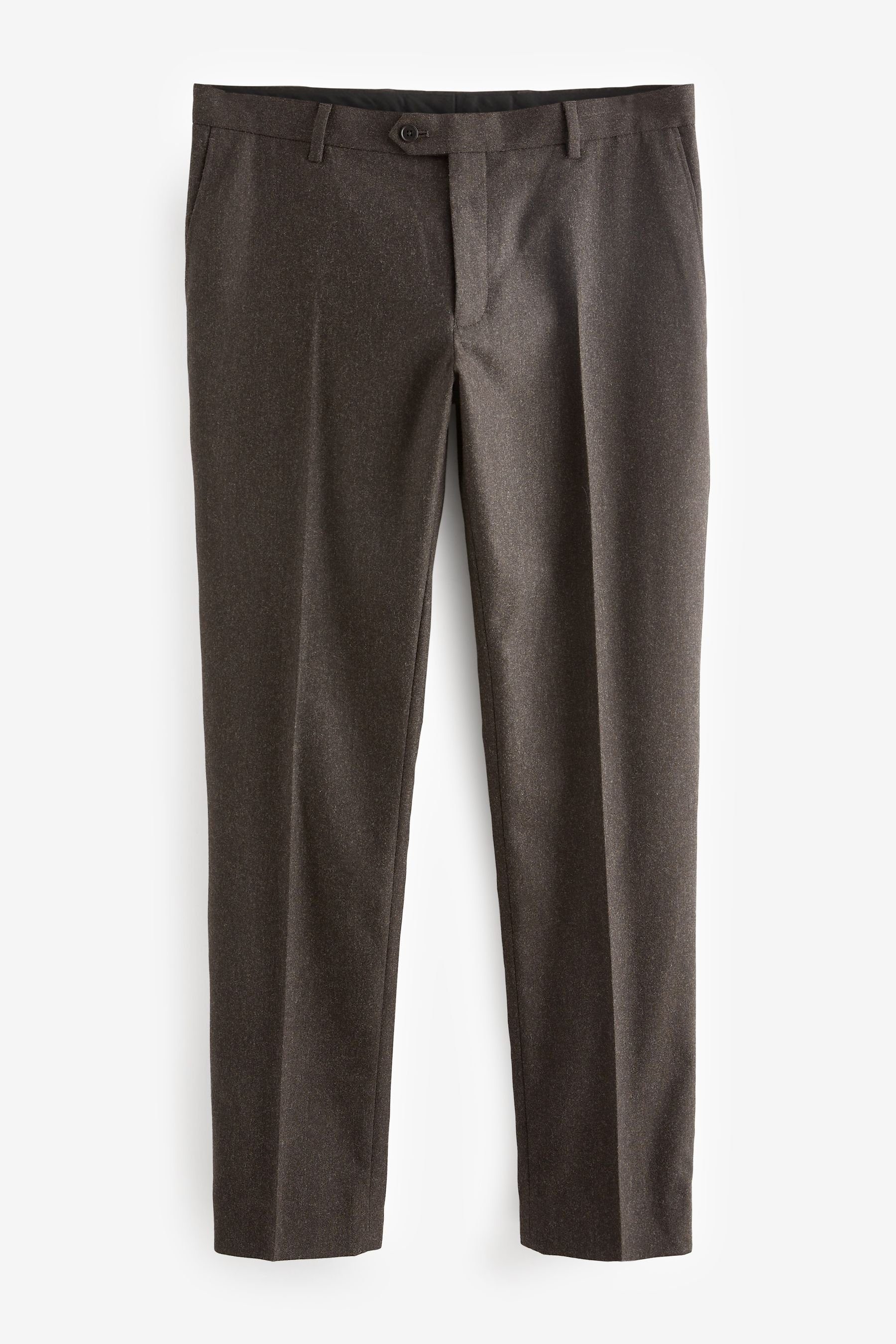 Wollmischung: Donegal-Anzug aus (1-tlg) Hose Slim Next Fit Anzughose Brown