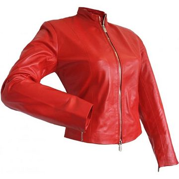 German Wear Lederjacke Trend 419J red Damen Lederjacke Jacke aus Lammnappa Leder Rot