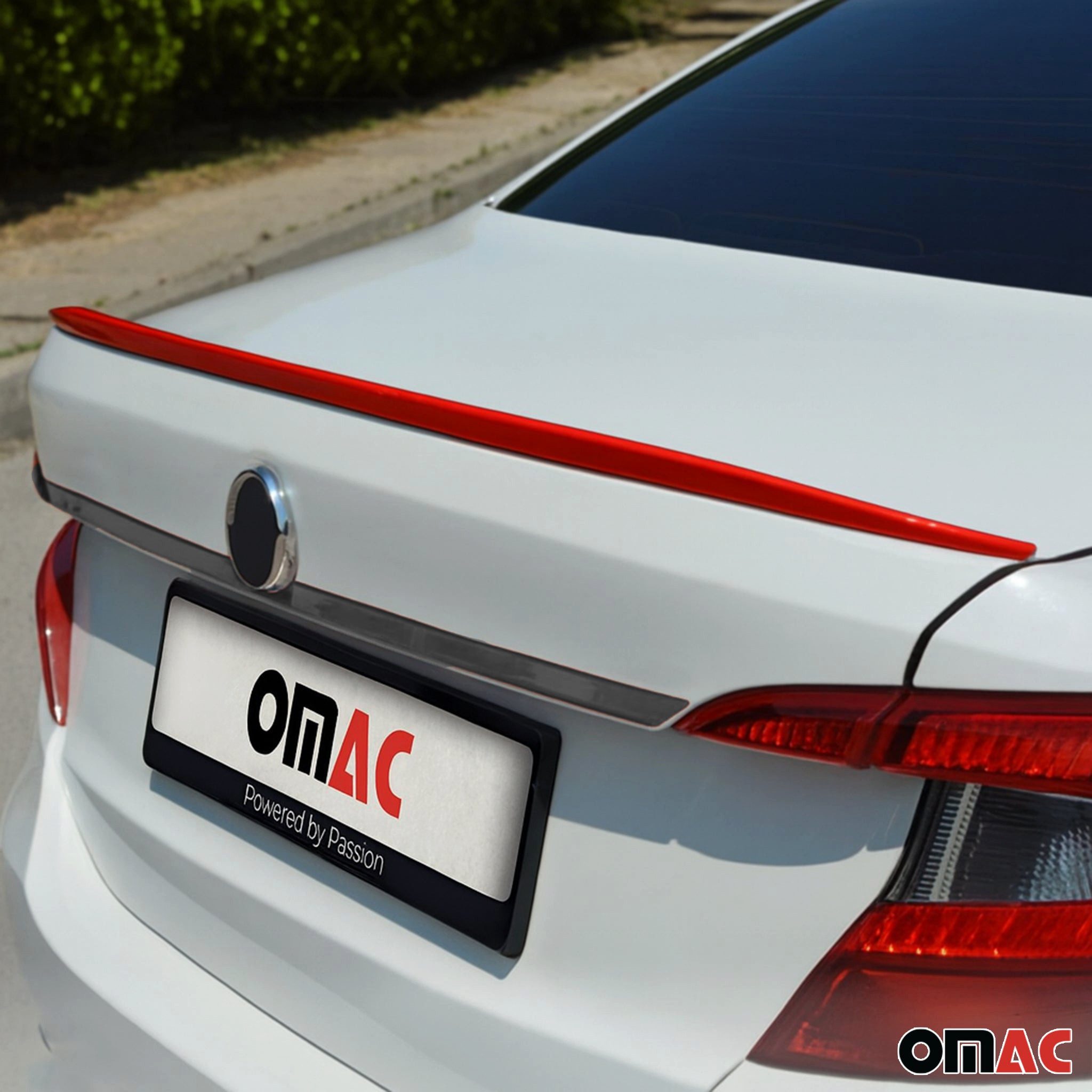 OMAC Heckstoßstange Heckspoiler Heckflügel für Fiat Tipo 2015-2025 Limo Schrägheck Rot, 1-St.