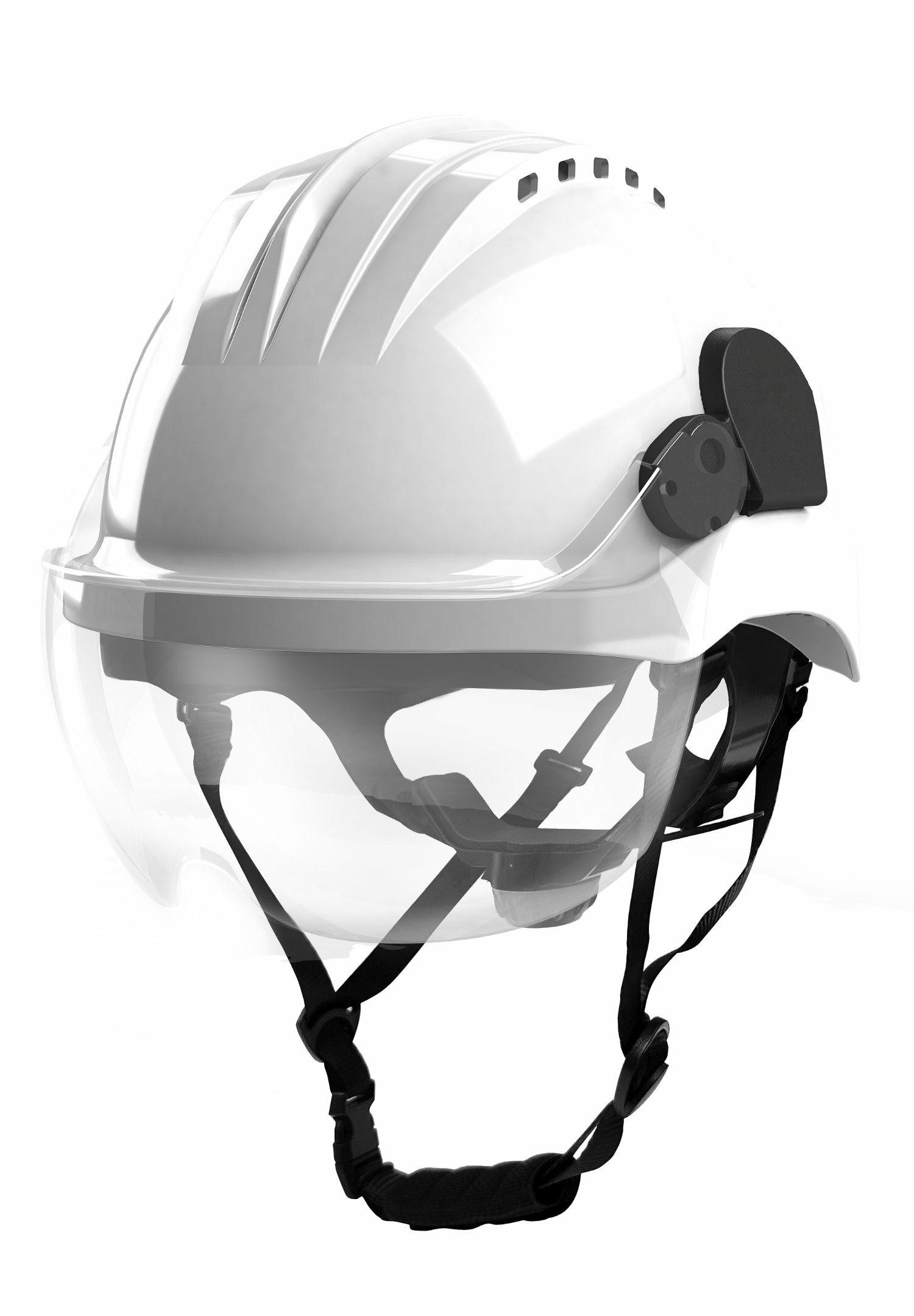 Climax Schutzhelm CLIMAX Schutzhelm mit Visier CLIMAX Schutzhelm Curro-Visor weiß mit