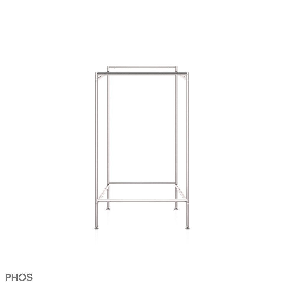 PHOS Design Tischgestell aus Edelstahl, ohne Tischplatte – "Karlsruher Tisch" Serie, Esstisch, Schreibtisch, Kindertisch, Stehtisch, Universaltisch