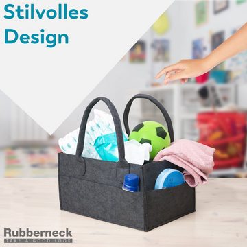 RUBBERNECK Windeltasche Baby Caddy Filztasche - Allzweck Organizer, herausnehmbare Trennwände, mit zwei Tragegriffen