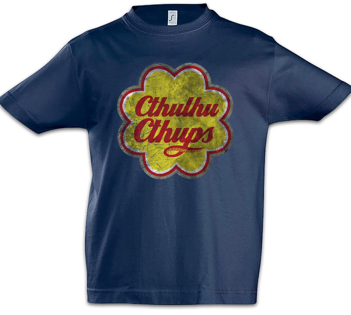 Print-Shirt Cthulhu Cthups Kinder T-Shirt Horror Arkham H. P. Lovecraft Miskatonic
