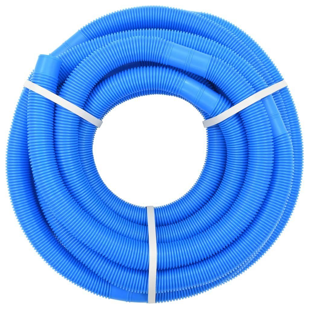 vidaXL Poolbodensauger 154 m Poolschlauch Blau 32 mm 15,4 m vidaXL