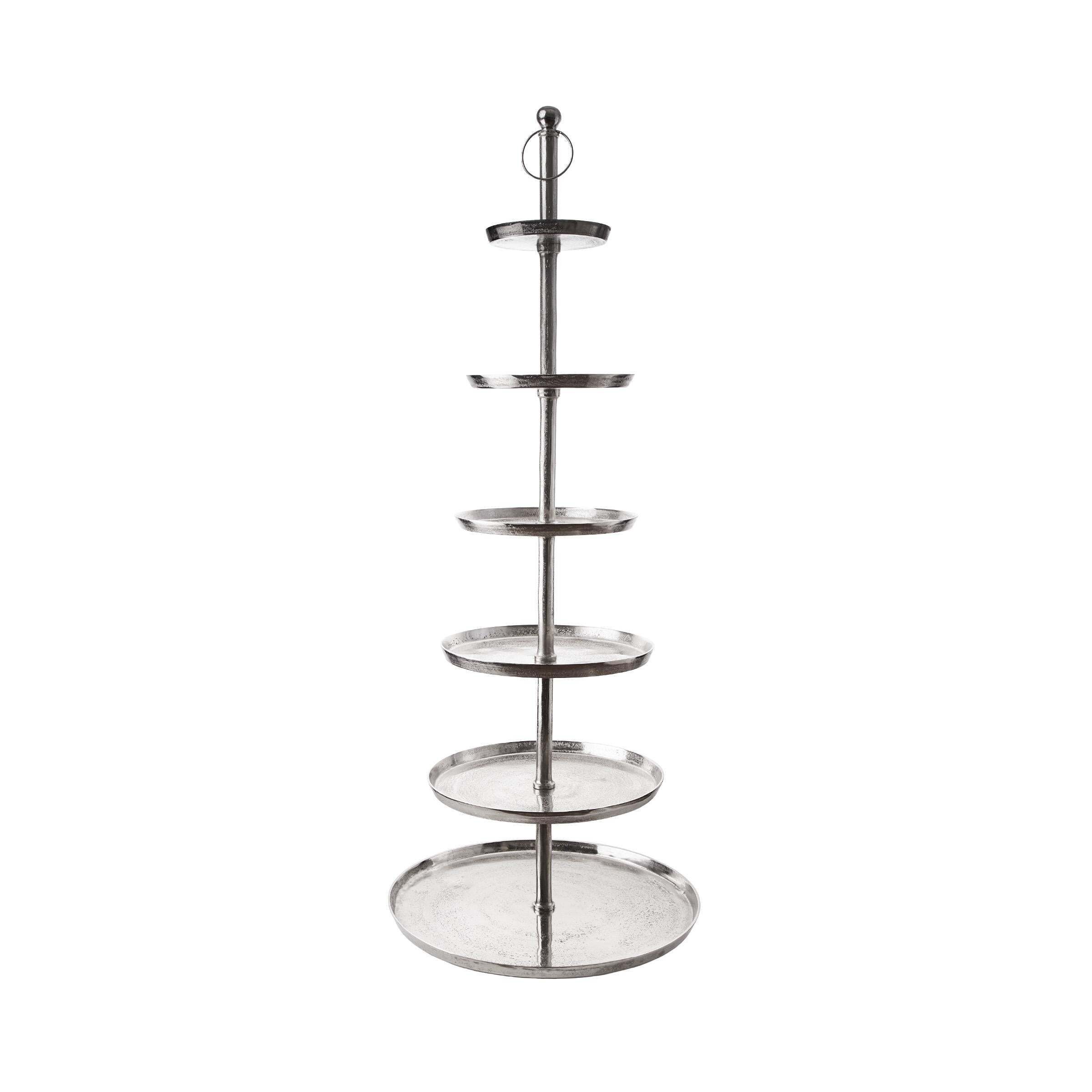 BUTLERS Etagere BANQUET Etagere 6-stufig Höhe 200cm, Aluminium