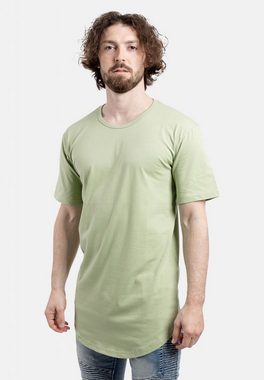 Blackskies T-Shirt Round Longline T-Shirt Sage Green X-Large