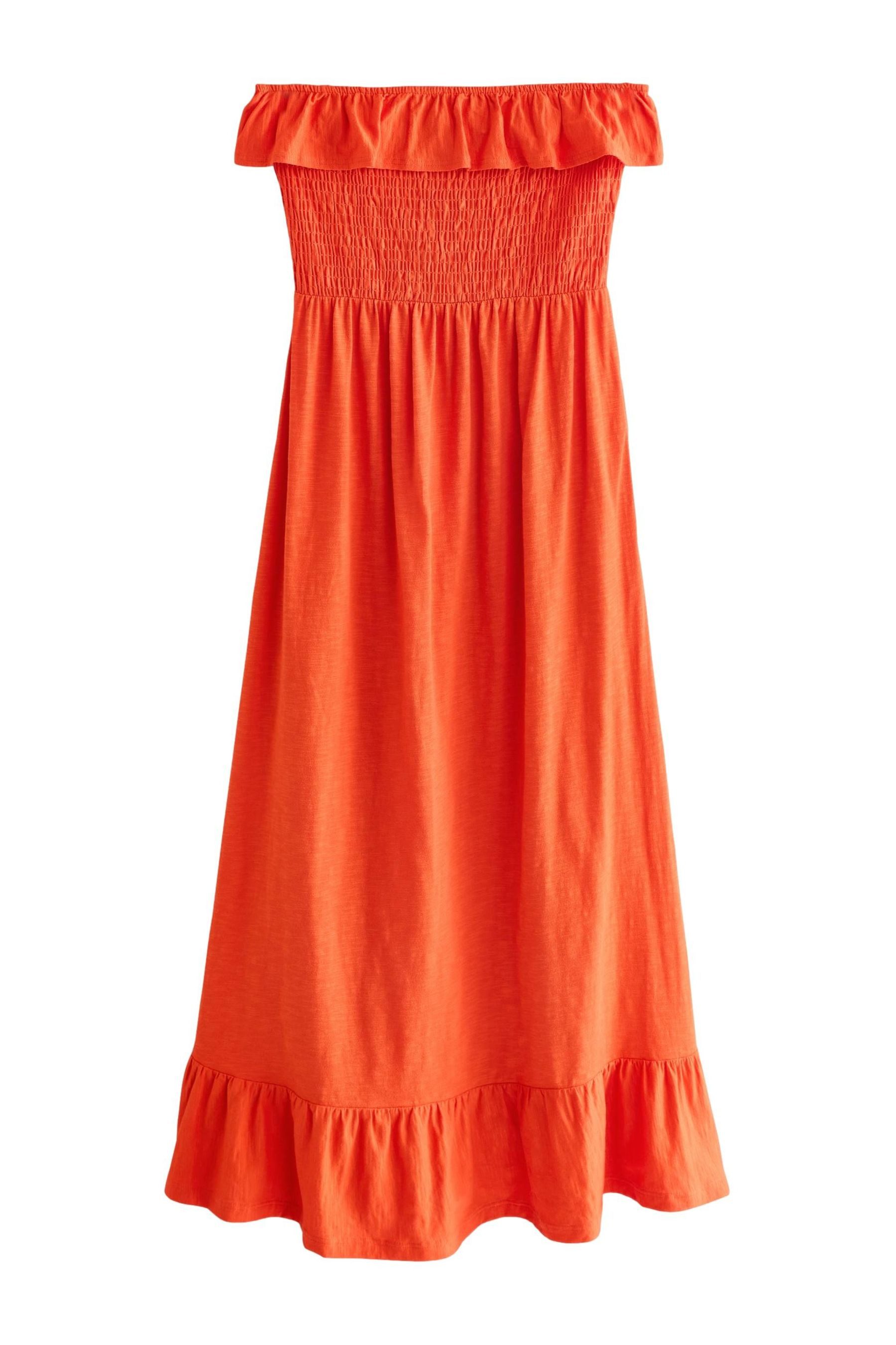 Next Midikleid Sommerkleid Baumwolle Carmenausschnitt und günstig online kaufen