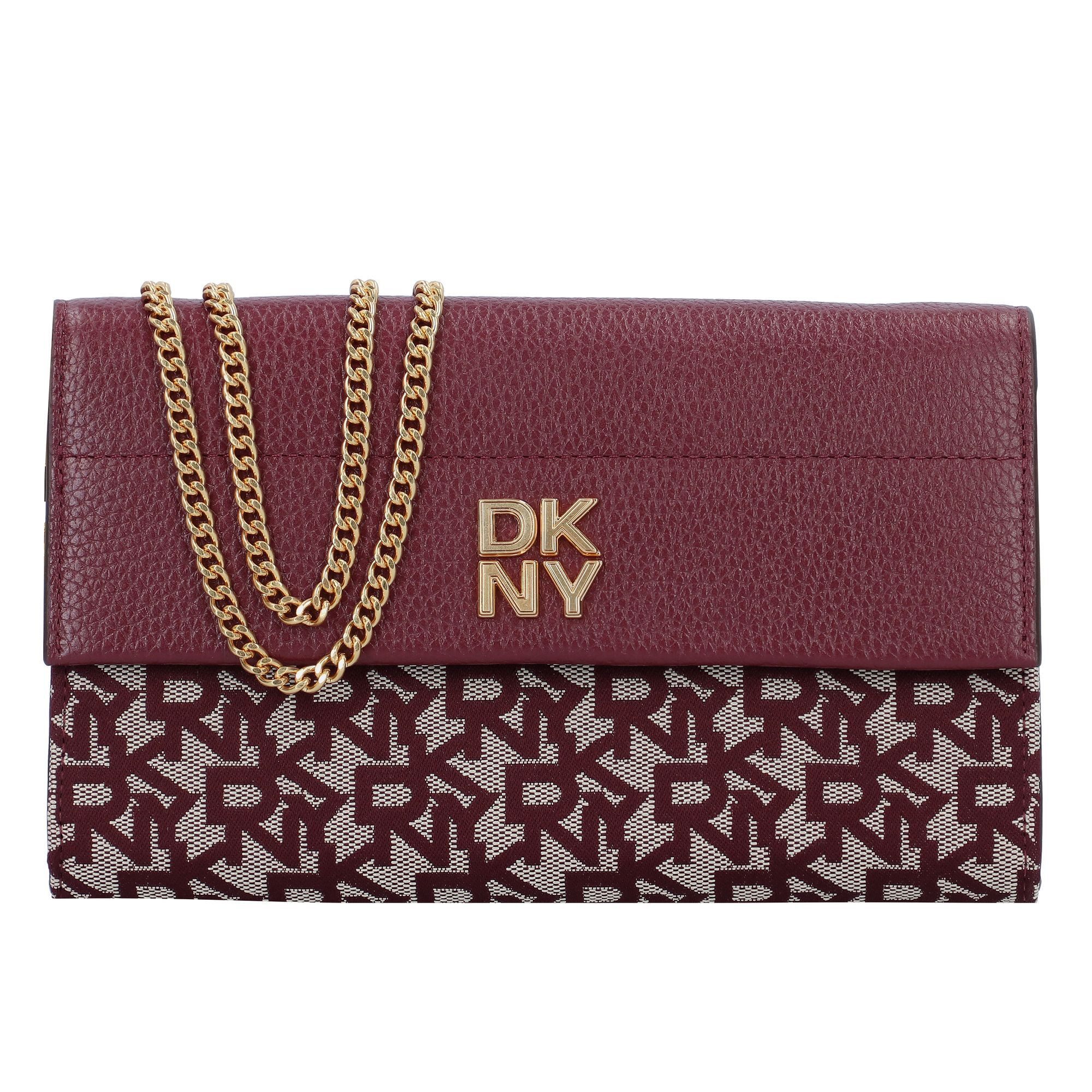 DKNY Clutch Rosa, Leder