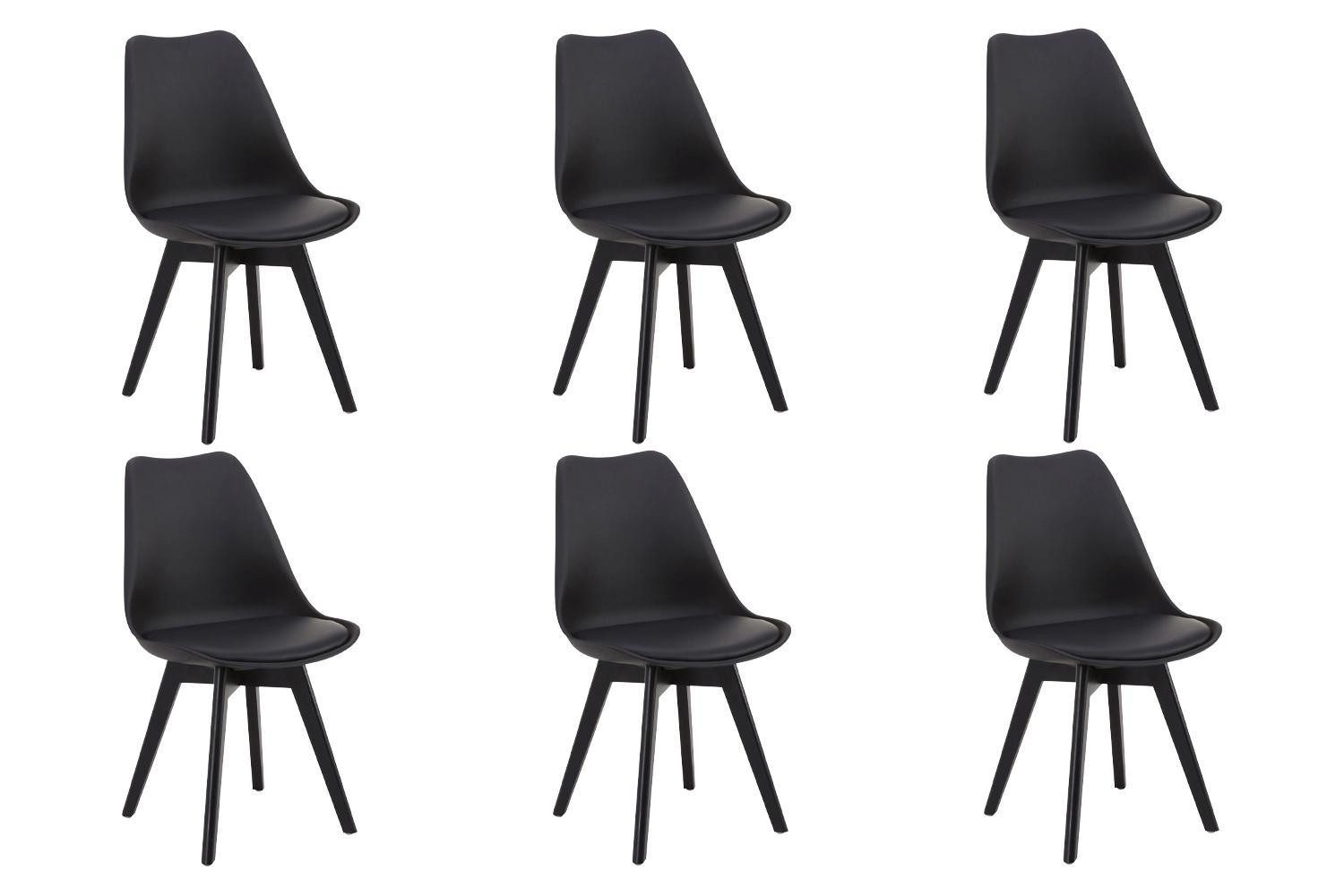 casa NOVA Esszimmerstuhl LUKAS, Schwarz, Kunststoff, günstig online kaufen