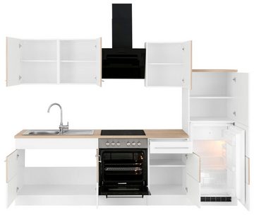 HELD MÖBEL Küchenzeile Trient, mit E-Geräten, Breite 270 cm