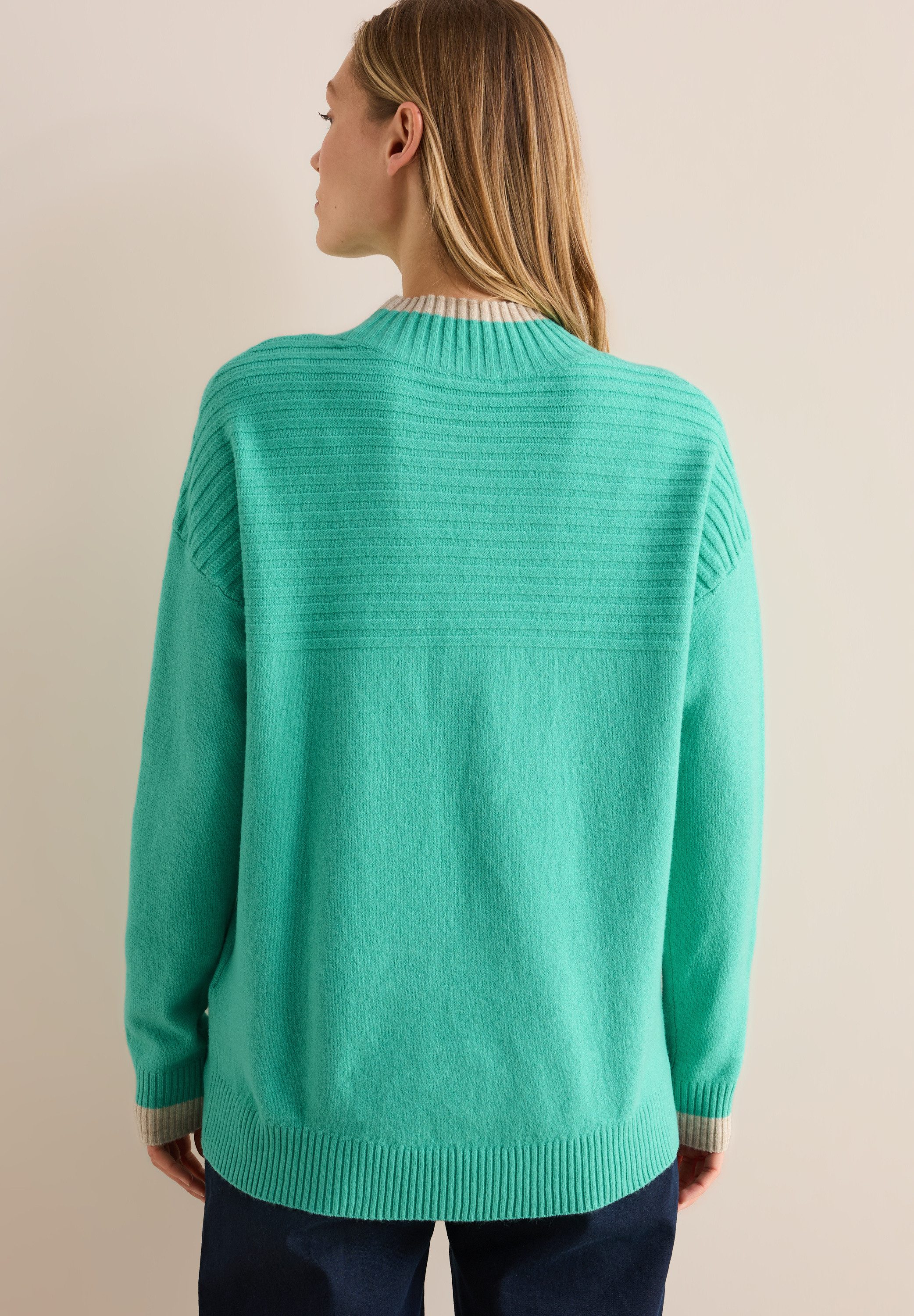 CECIL Stehkragenpullover mit Elasthan-Anteil günstig online kaufen