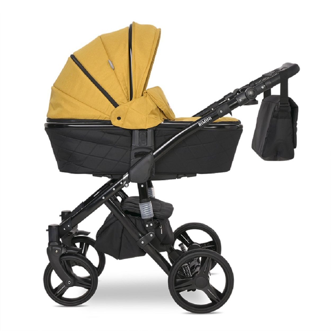 Lorelli Kombi-Kinderwagen Kombikinderwagen Rimini Premium, Sportsitz Tragewanne Moskitonetz verstellbar