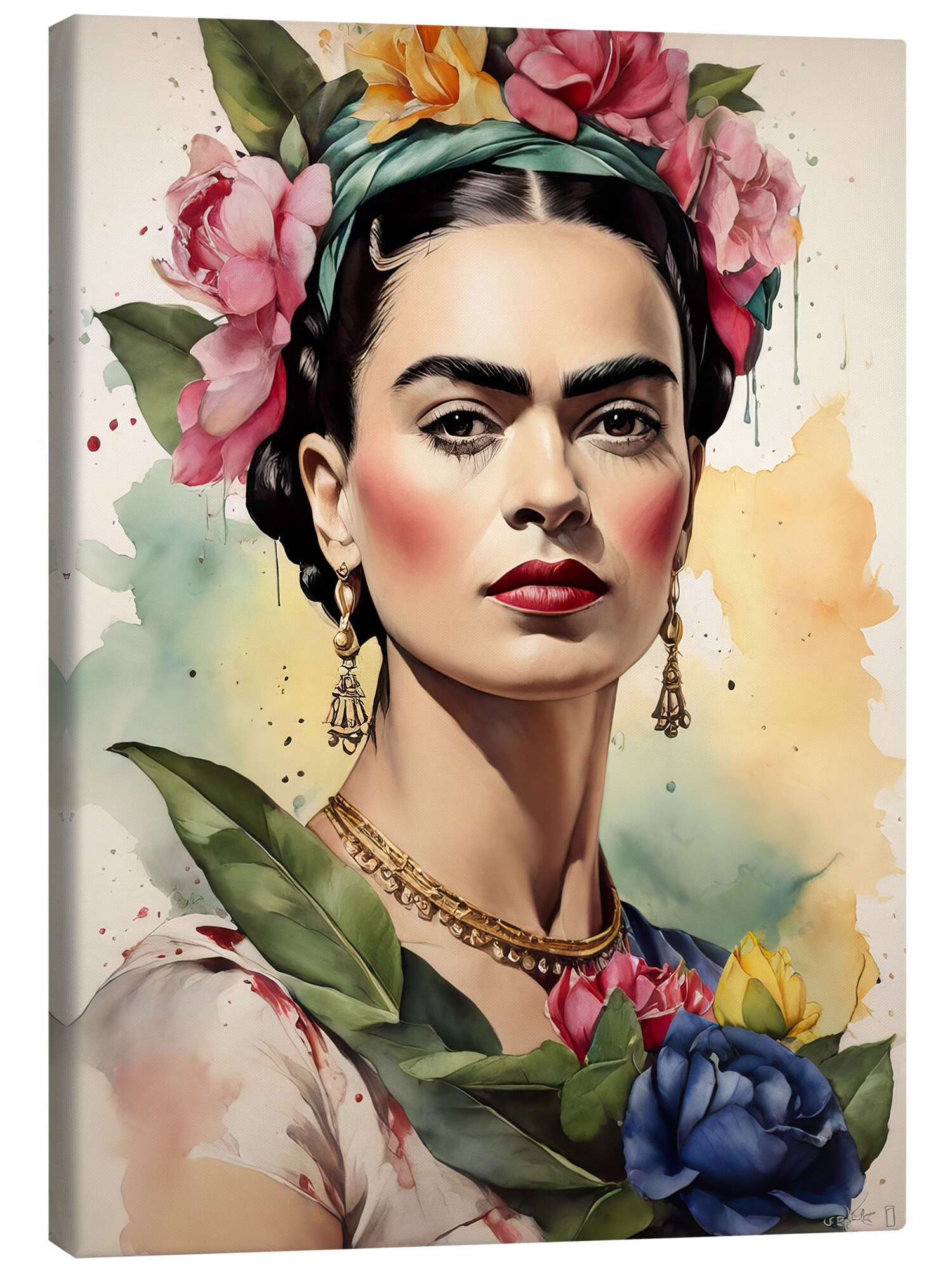Posterlounge Leinwandbild nobelart, Frida Kahlo im günstig online kaufen