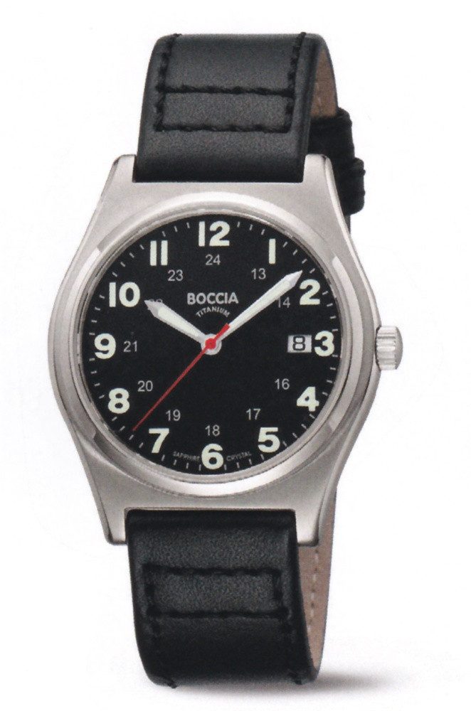 Boccia Quarzuhr Boccia Titan Herrenuhr 3674-01