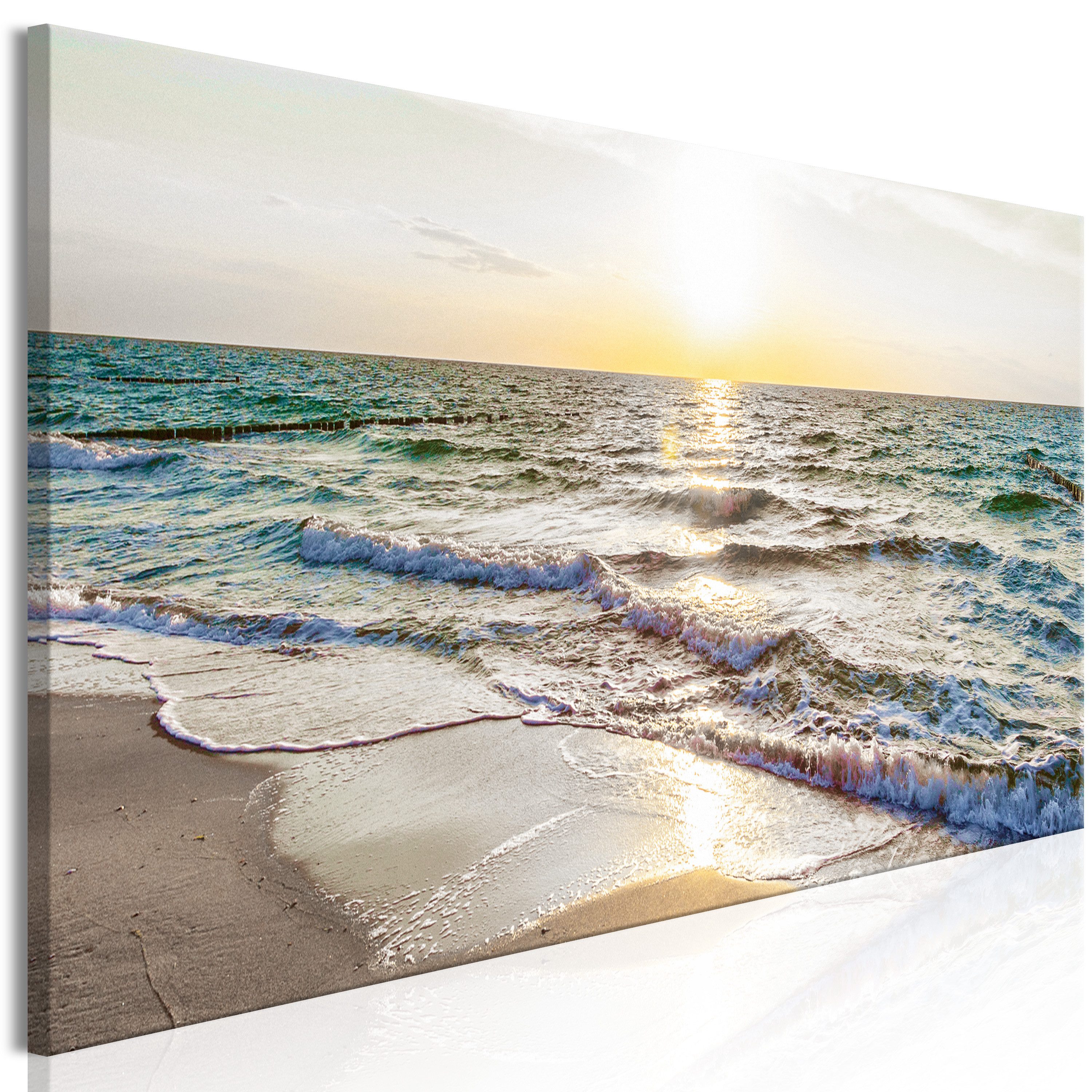 Artgeist Wandbild Calm Waves (1 Part) Narrow Grey