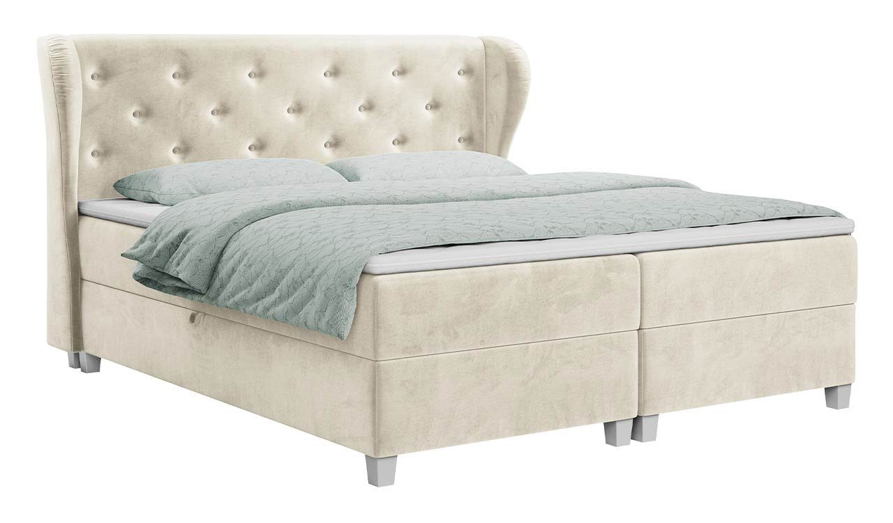 MKS mit Bed MÖBEL - Deko Boxspringbett Multipocket-Matratze KARAT, Doppelbett