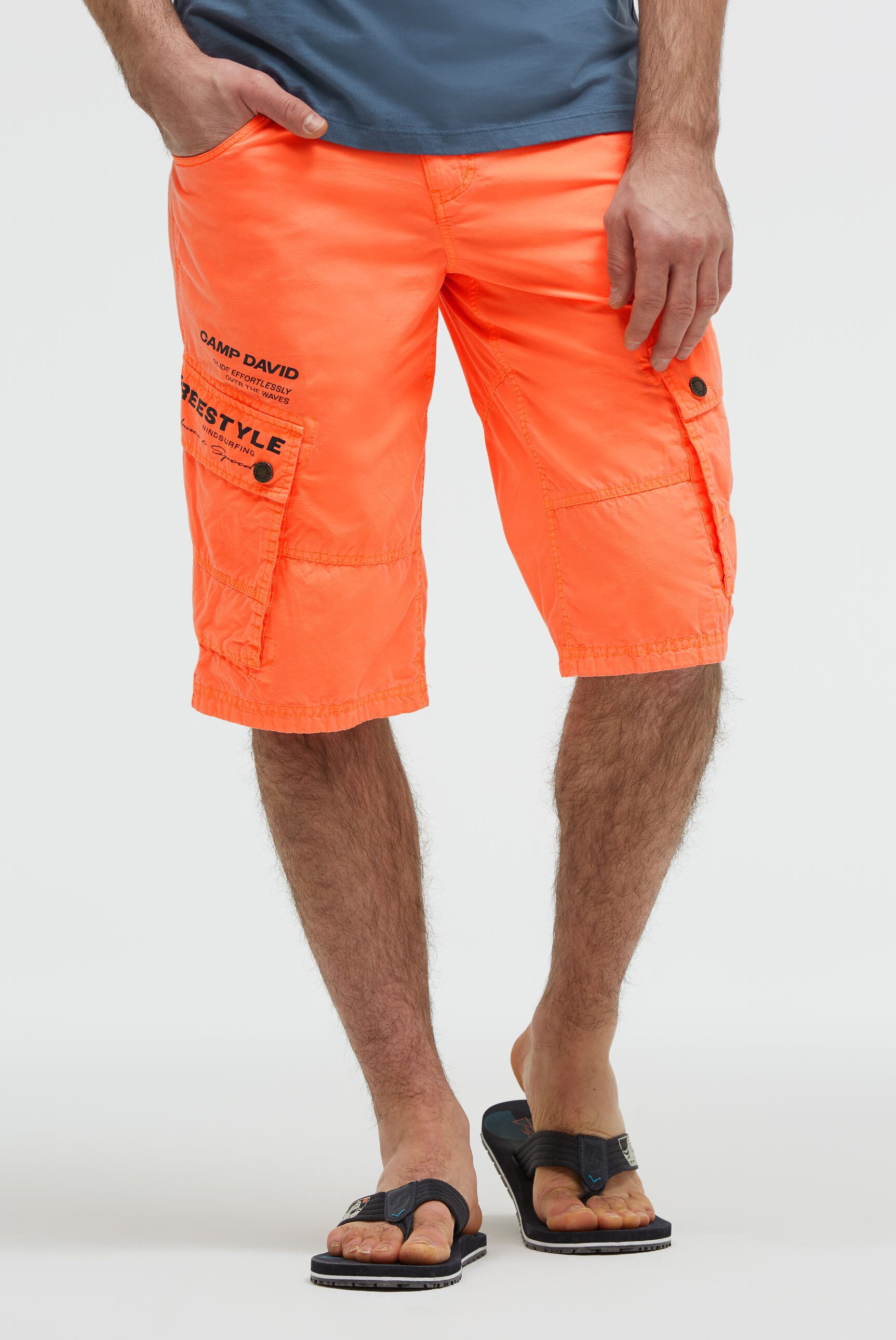 CAMP DAVID Shorts aus Baumwolle