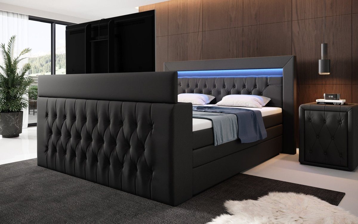 Luxusbetten24 Boxspringbett Sonino, mit TV Lift, günstig online kaufen