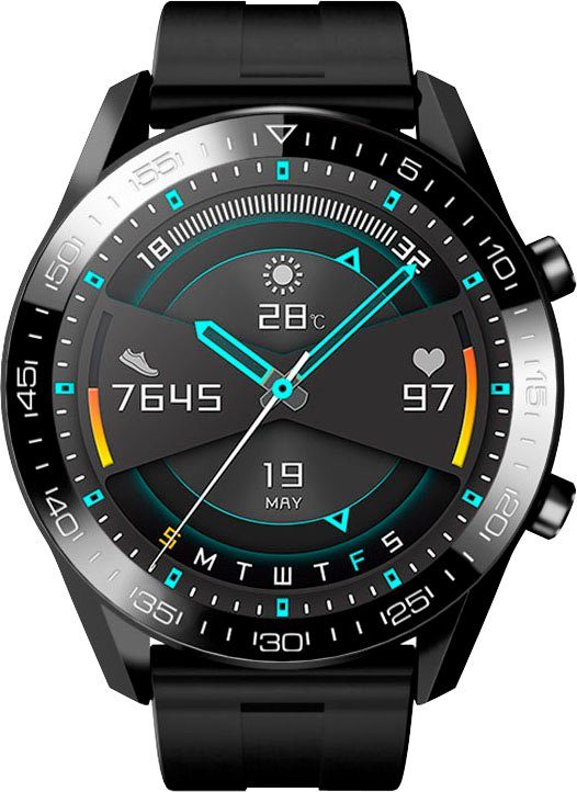 Denver SWC-362 Smartwatch (3,3 cm/1,3 Zoll, den Proprietär), Aktivitäten und 1-tlg., Sport, Trackt tägliche Schlaf
