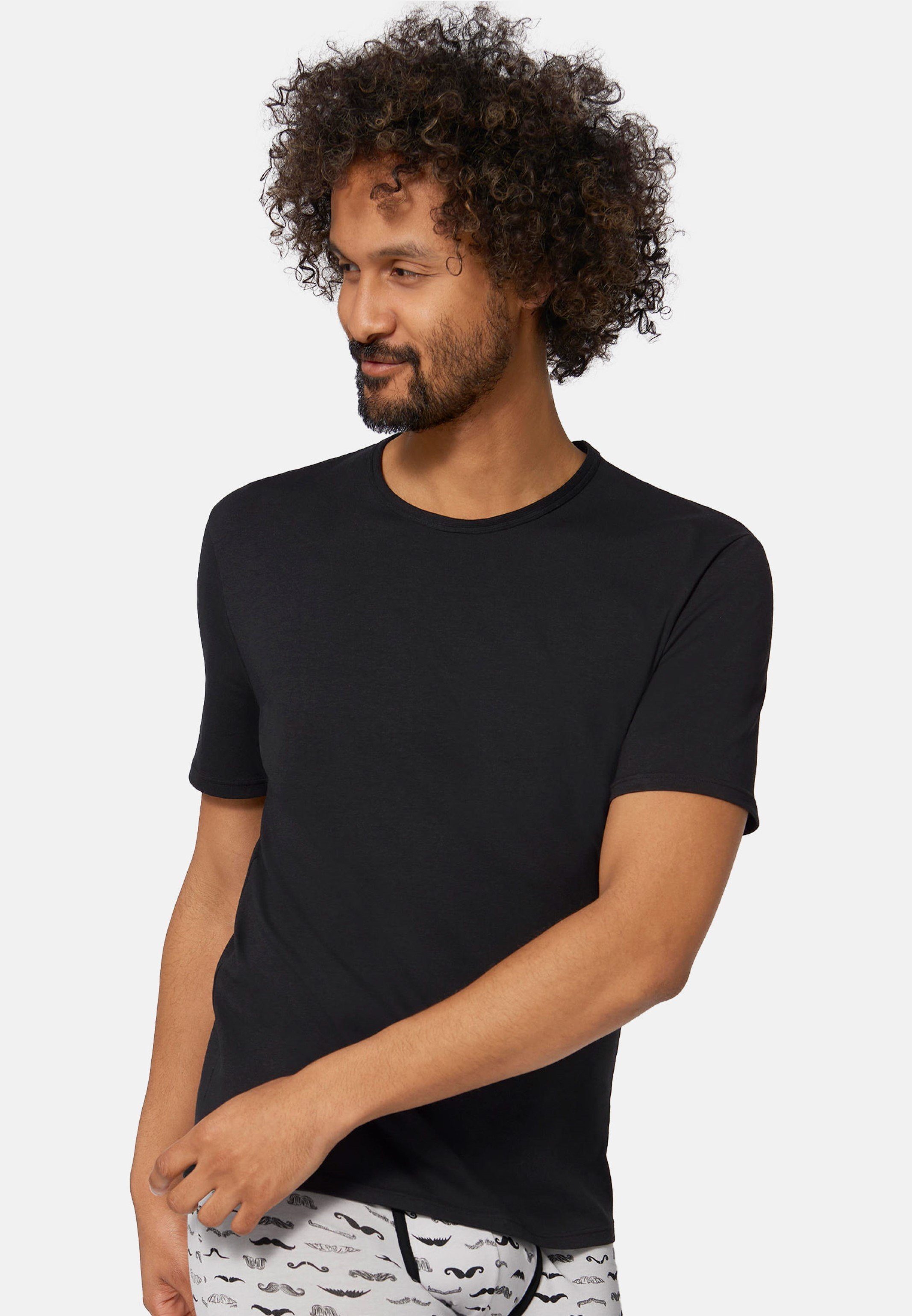 Sloggi Unterhemd - Unterhemd Haut Organic Shirt / Angenehm auf Baumwolle Kurzarm - Schwarz Go der - (1-St) Cotton