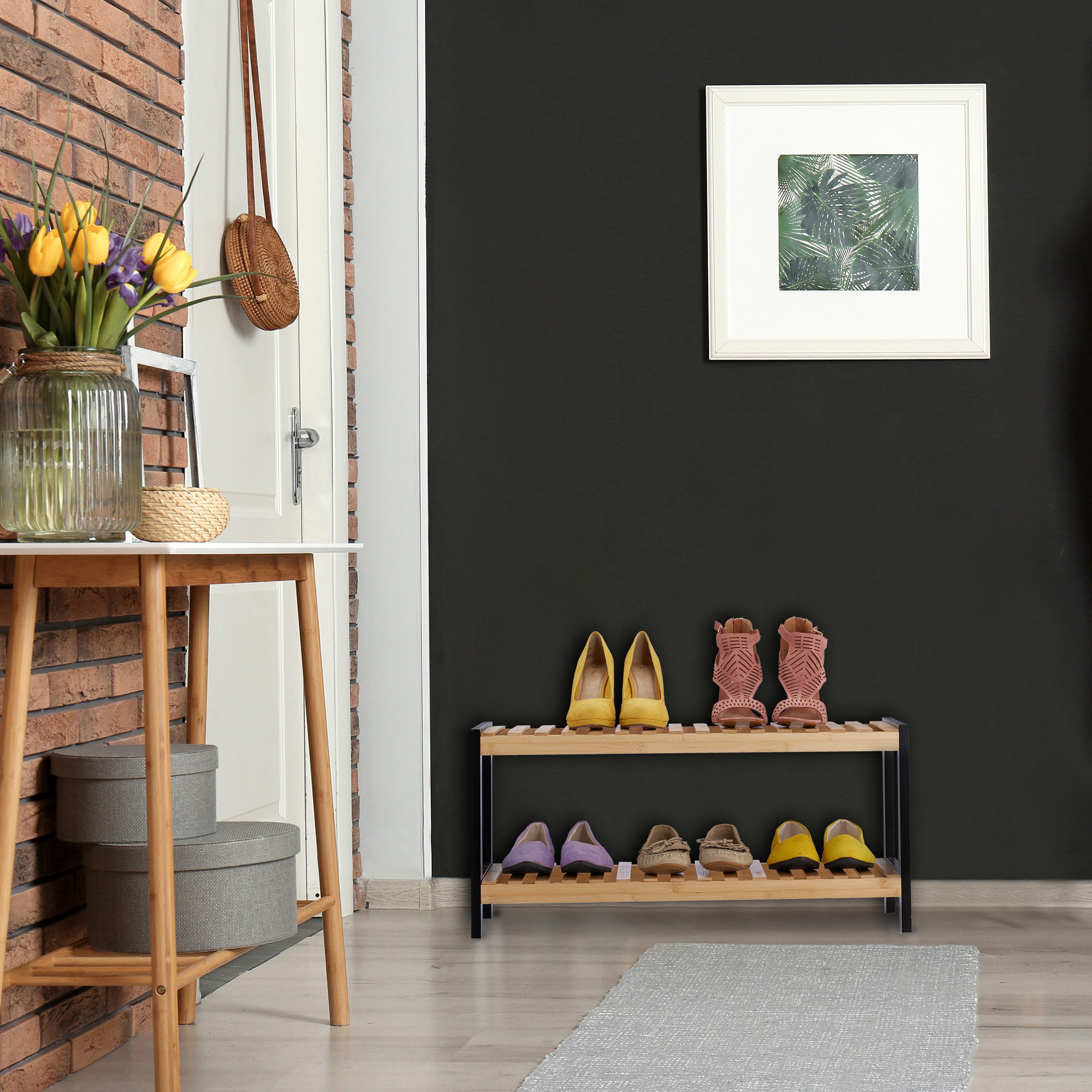 relaxdays Schuhregal mit 2 Ebene günstig online kaufen