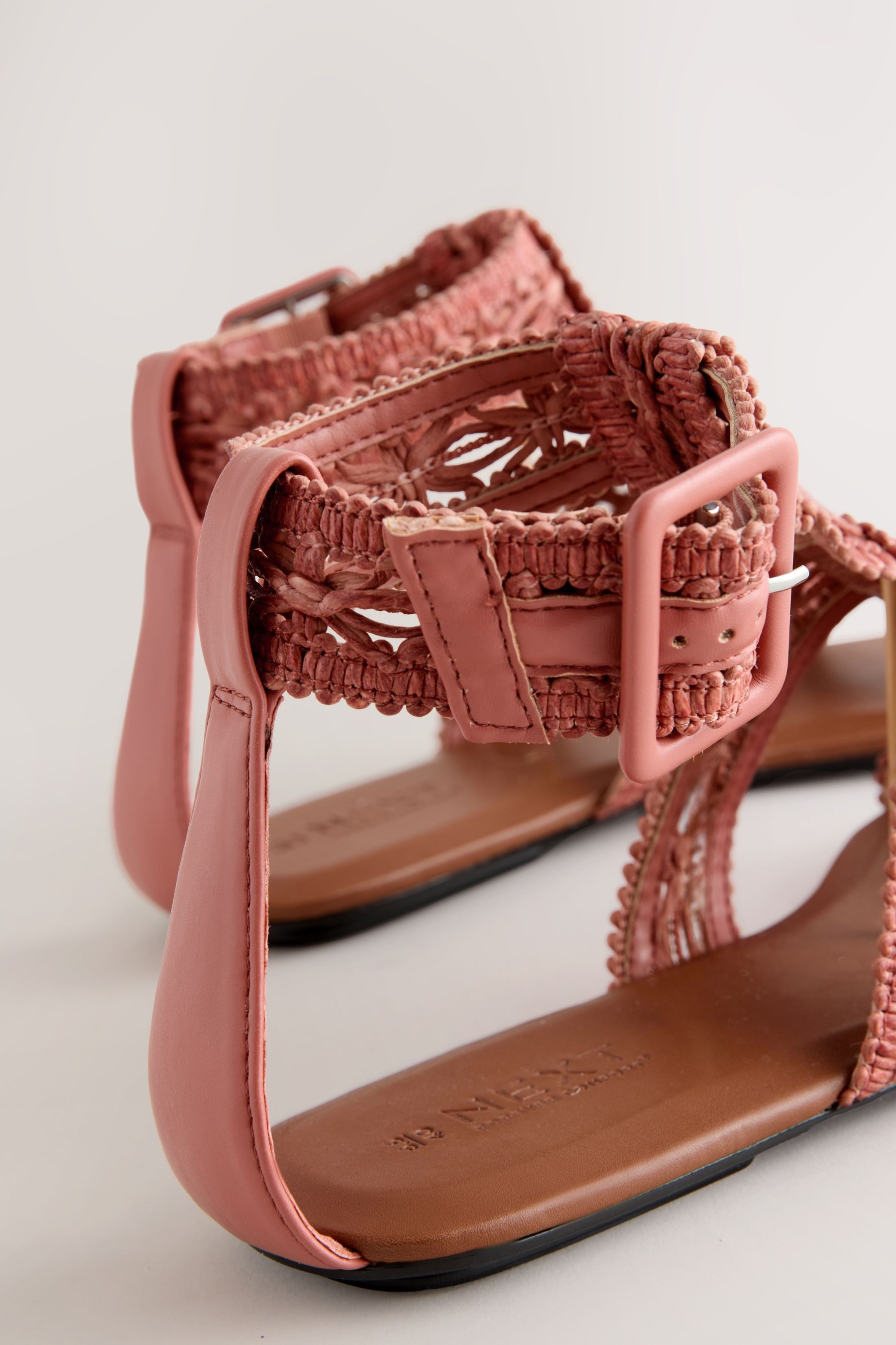 Next Forever Comfort® Raffia-Römersandalen Römersandale