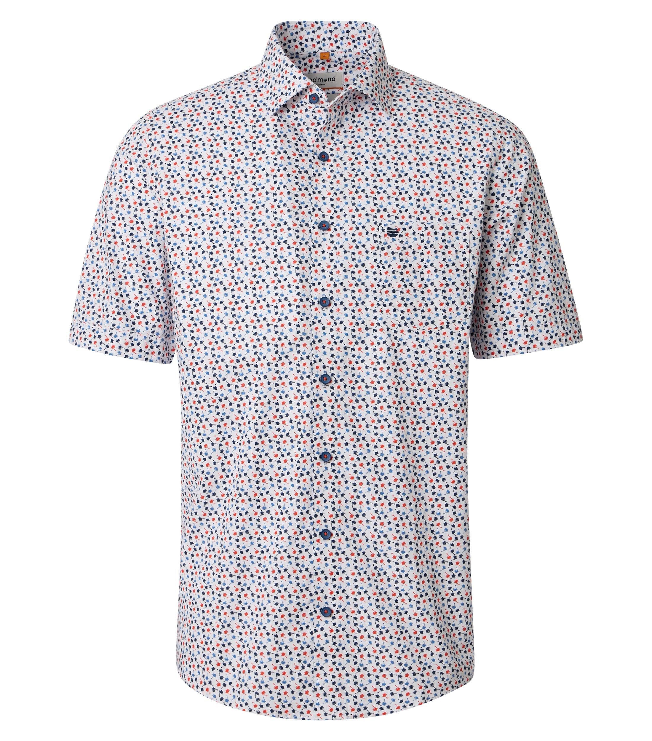 Redmond Kurzarmhemd Print Comfort Fit