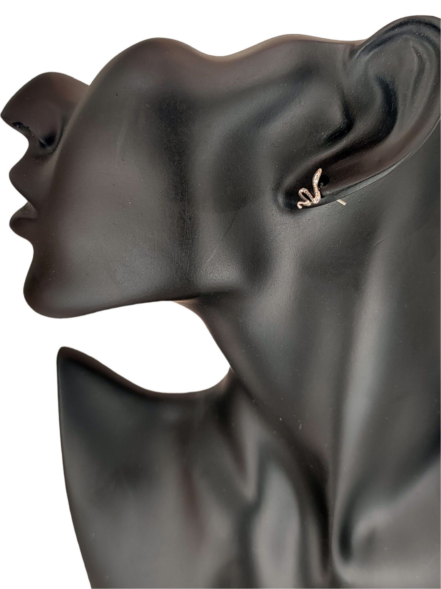 Kiss of Leather Ohrstecker-Set Sterling Ohrringe Ohrring Silber Paarpreis 925 Silber Ohr Schlange