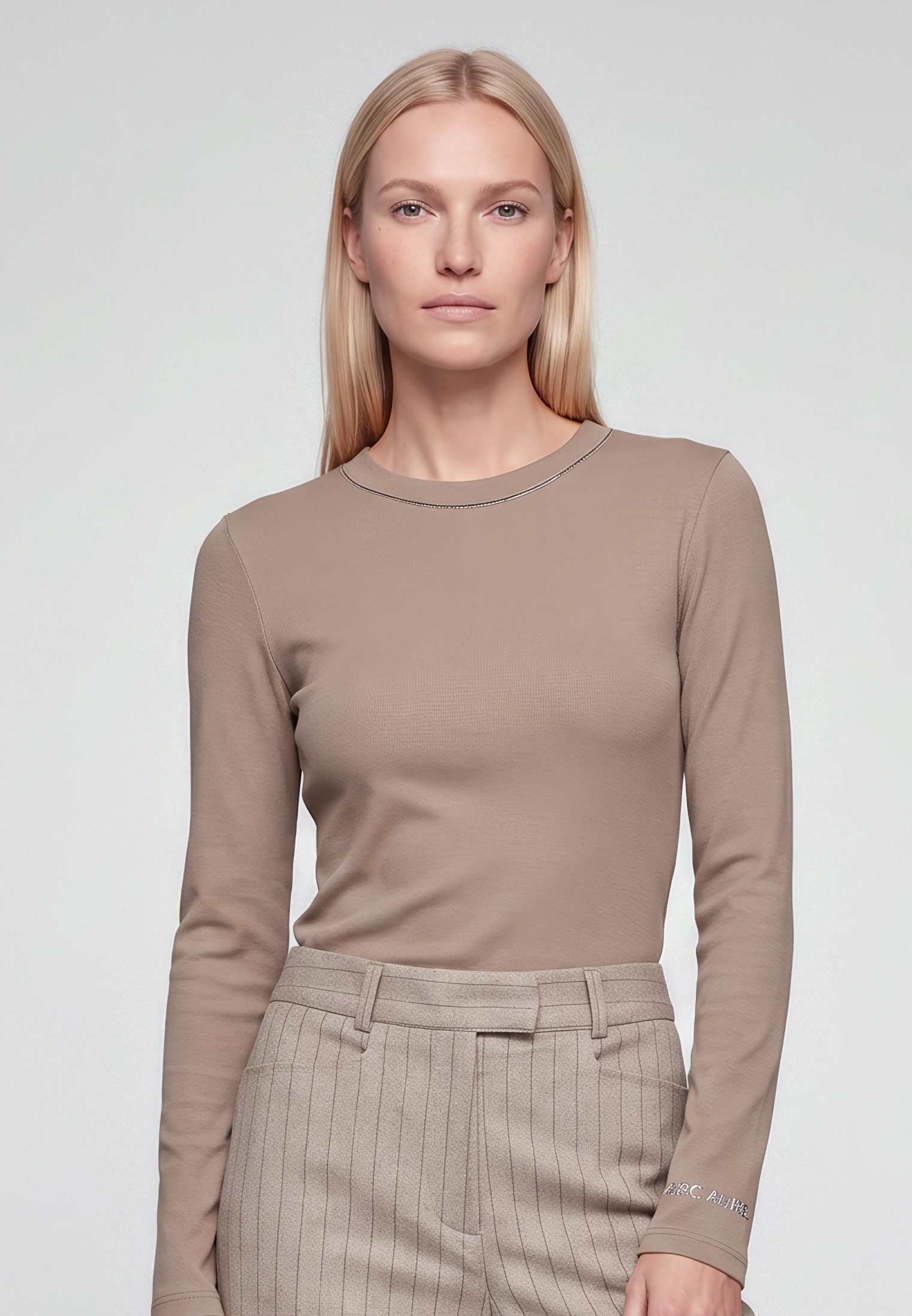 MARC AUREL Shirtbluse mit Schmuckband