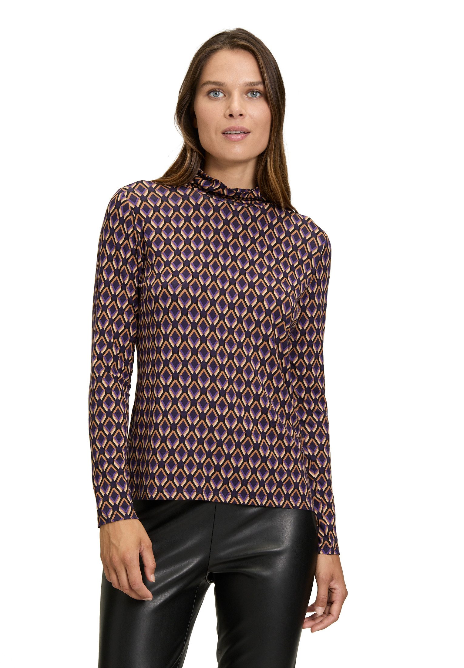 Kurzarmshirt Betty Barclay Damen Rollkragenshirt langarm
