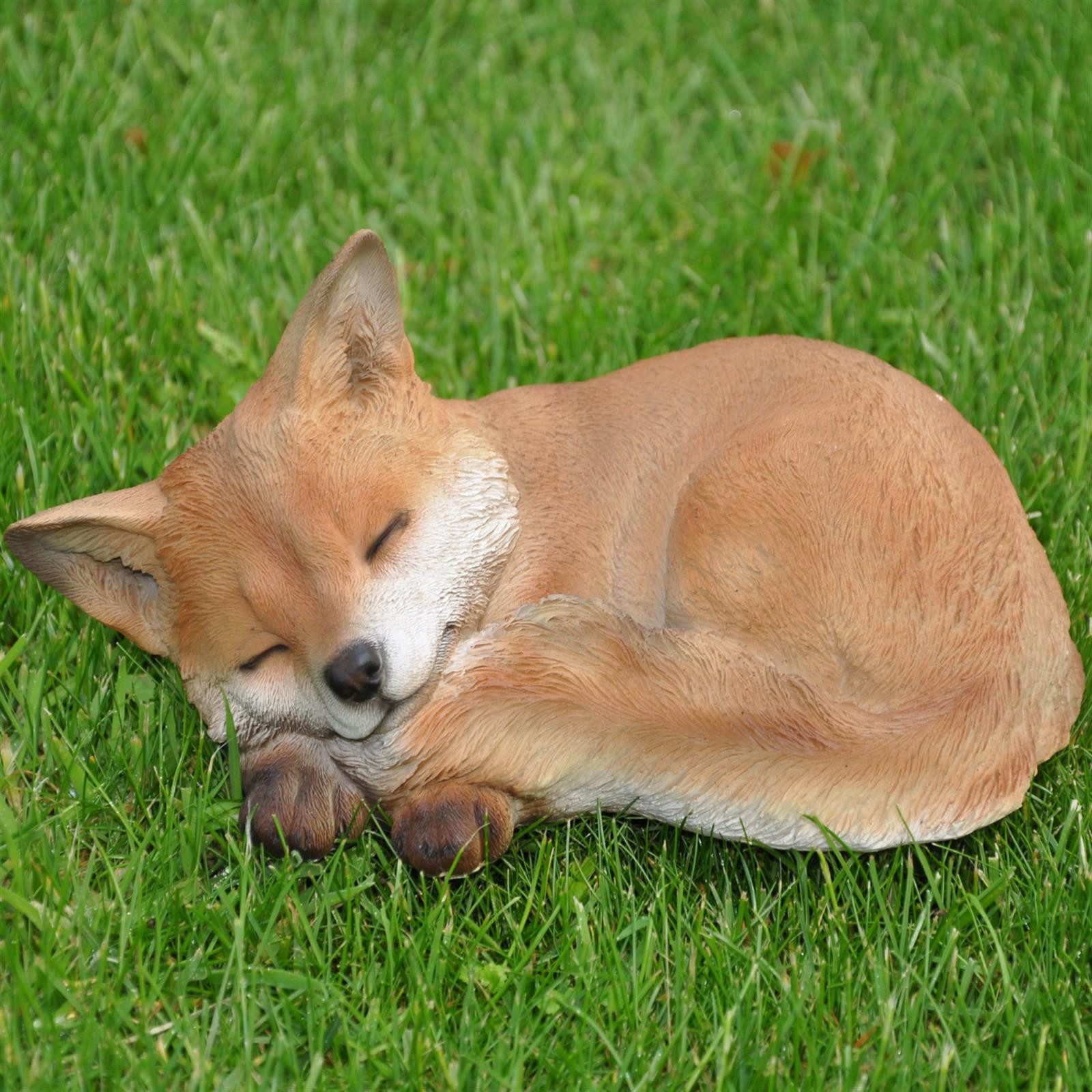 dazikemo Gartenfigur Dekofigur Gartenfigur schlafender Fuchs günstig online kaufen
