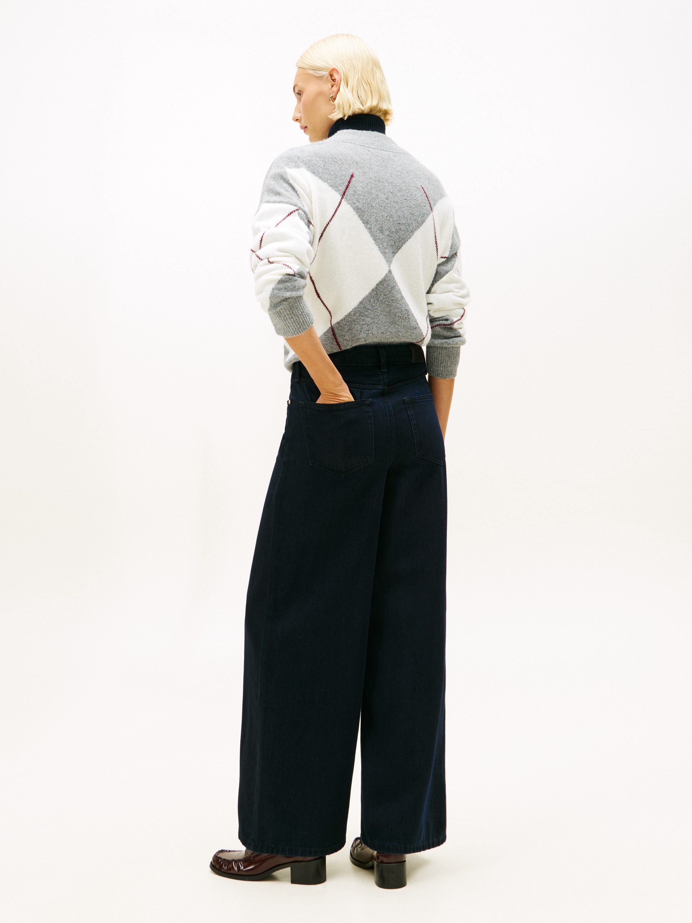 Tommy Hilfiger High-waist-Jeans DNM 70's WIDE LEG HW