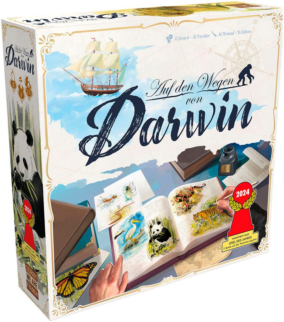 Asmodee Spiel Auf den Wegen von Darwin, Familienspiel