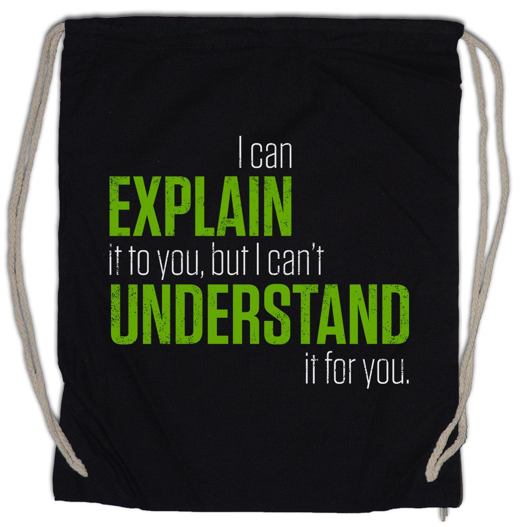 Turnbeutel I Can Explain It To You Turnbeutel Lehrer Fun Teacher Professor Fun