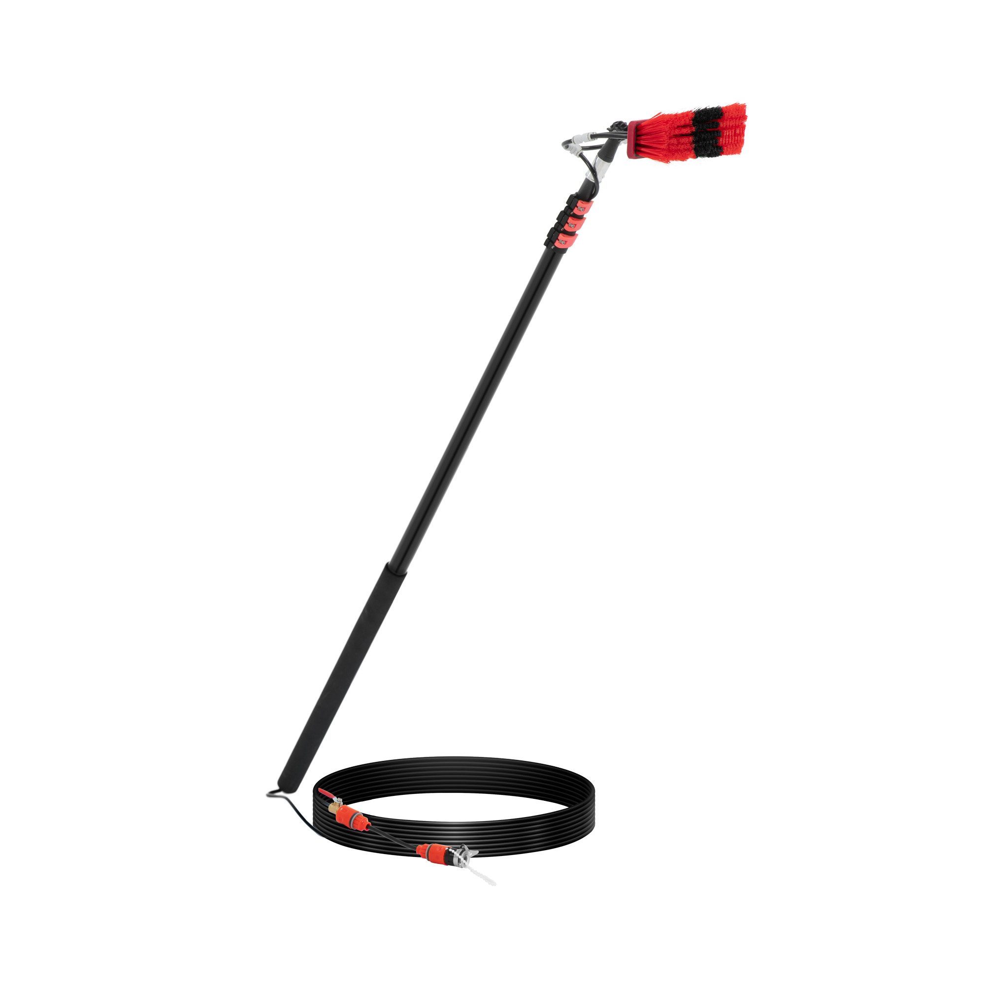 Ulsonix Reinigungsbürste Teleskop-Waschbürste 165 - 540 cm Aluminium Bürste 35 cm aus PP